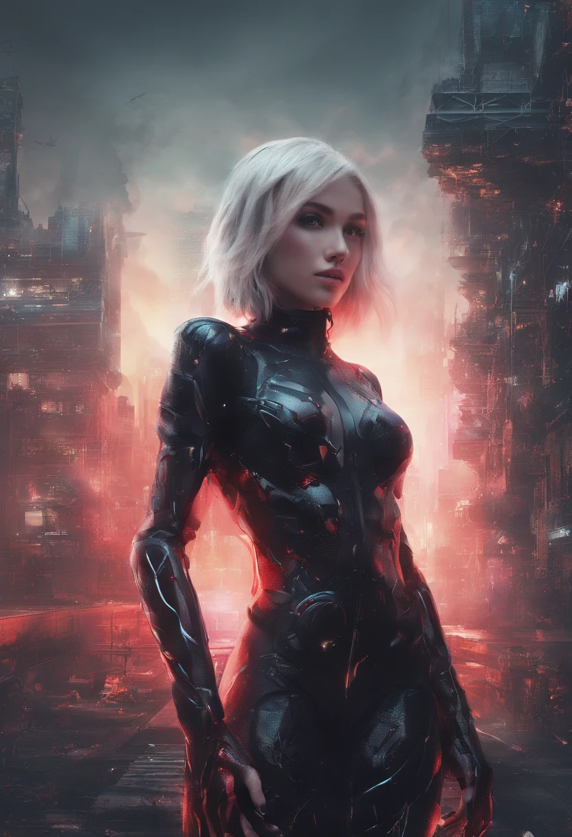 (1girl:1.3), solo, __body-parts__, official art, unified 8k wallpaper, super detailed, beautiful and aesthetic, beautiful, masterpiece, best quality, raw, masterpiece, super fine photo, best quality, super high resolution, photorealistic realism, sunlight, full body portrait, amazing beauty,dynamic pose, delicate face, vibrant eyes, (from the front), she is wearing a black lady bug suit, red and black color scheme, bug, very detailed abandoned warehouse background, Detailed face, detailed complex busy background, messy, gorgeous, milky white, highly detailed skin, realistic skin details, visible pores, sharp focus, volumetric fog, 8k uhd, DSLR, high quality, film grain, fair skin, photo realism, lomography, huge metropolis in future dystopia, seen from below, translucent,long light hair