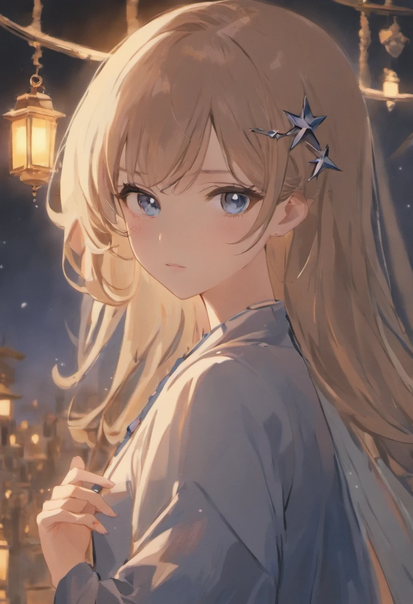 names: Mitsu Miyamoto's age: 17 Facial features: Light is big, Expressive sapphire blue eyes,There seemed to be a flash of curiosity and determination. Her eyes were framed by long frames, dark eyelashes,Enhance its depth. She has a heart-shaped face,downy, The porcelain-colored complexion seems to glow. High cheekbones make her face look delicate, A small touch of freckles on her nose added to her youthful charm. Hikari's most distinctive feature is her hair-waist-length sweet mane, Midnight brunette hair,Pouring down with gentle waves. She often tied it into a high ponytail with a sky blue ribbon, Let a few strands delicately outline her face. Her bangs are neatly cut, Emphasize her forehead,And draw attention to her expressive eyes. Physical characteristics: Light stands at average height. She has an elegant posture, Carry yourself confidently and calmly. Despite her slender stature, Hints at her dedication to sports. Her skin was flawless, Has a natural pink undertone,Makes her radiate a healthy glow. Hikaru's hands are delicate, Her fingers are flexible and skillful, Testament to her artistic talent. She had a small, Crescent-shaped scar on the right cheek, A souvenir of your childhood adventures,It will only add to her charm. Featured accessories: Hikari wears a small silver box pendant around his neck, A precious souvenir of the late grandmother. The small box pendant is exquisitely designed, Depicting the crescent moon and stars, Symbolizes her love for the night sky and dreams of exploration. She also wears a silver bracelet on her left wrist, Decorated with small gemstones that sparkle in the light. Clothing style: Sense blends classic elegance with modern trends. She often wears knee-lengths, A flowy pastel-toned sun dress, Paired with a comfortable apartment that suits her active lifestyle. She was carrying a worn-out leather satchel,It contained her sketchbook, pencil, and other art supplies, Show her artistic spirit