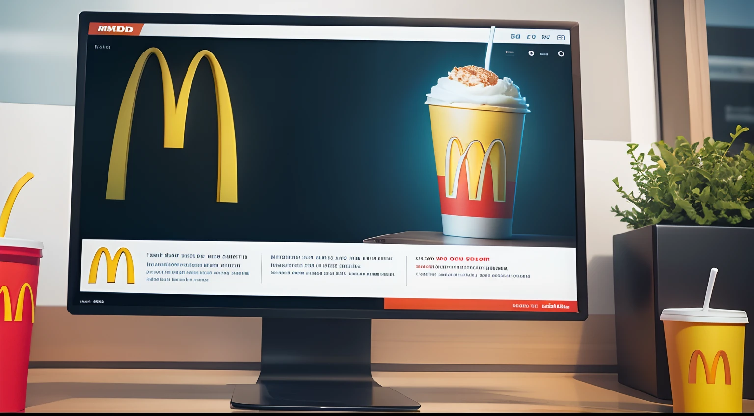 McDonald's and technology combine to form a big poster