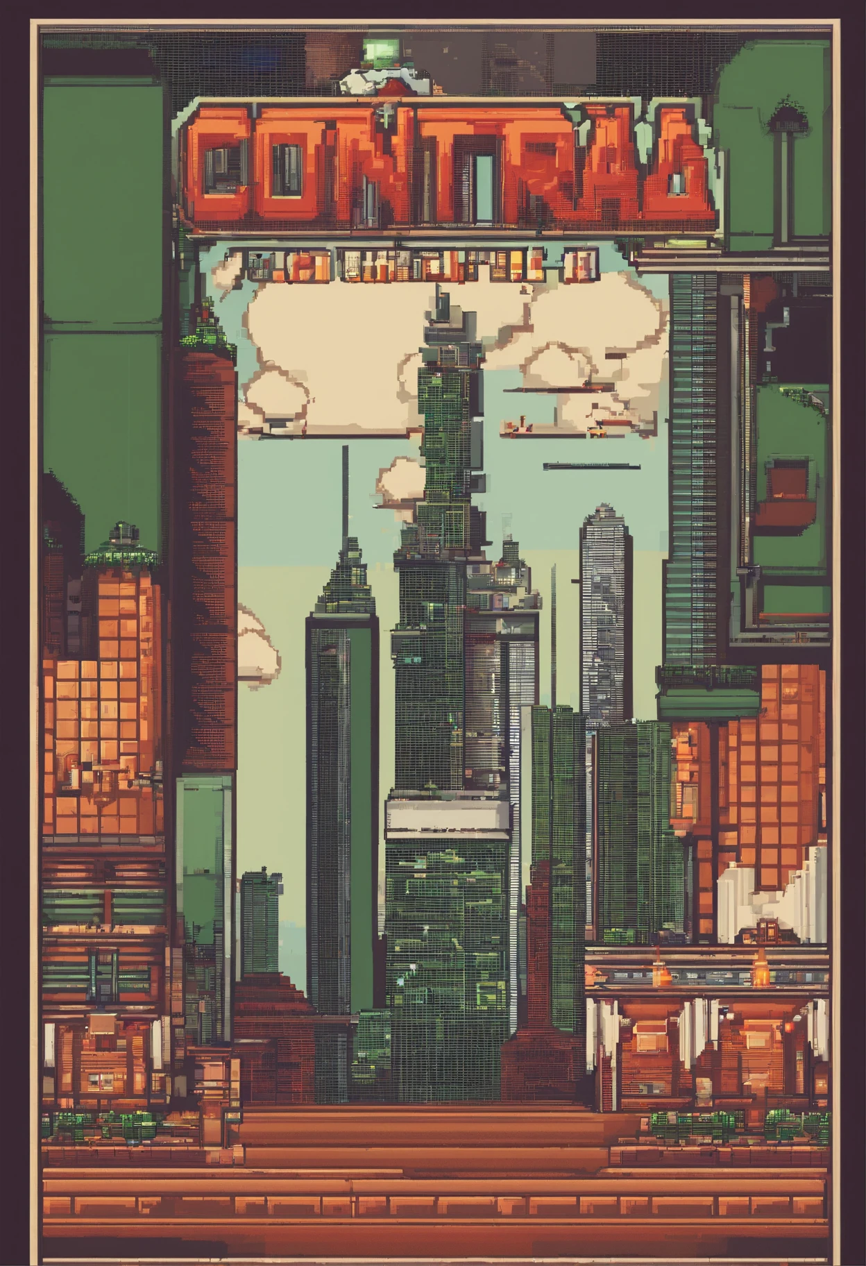 FC version of Contra 2nd generation，Pixel wind，titles