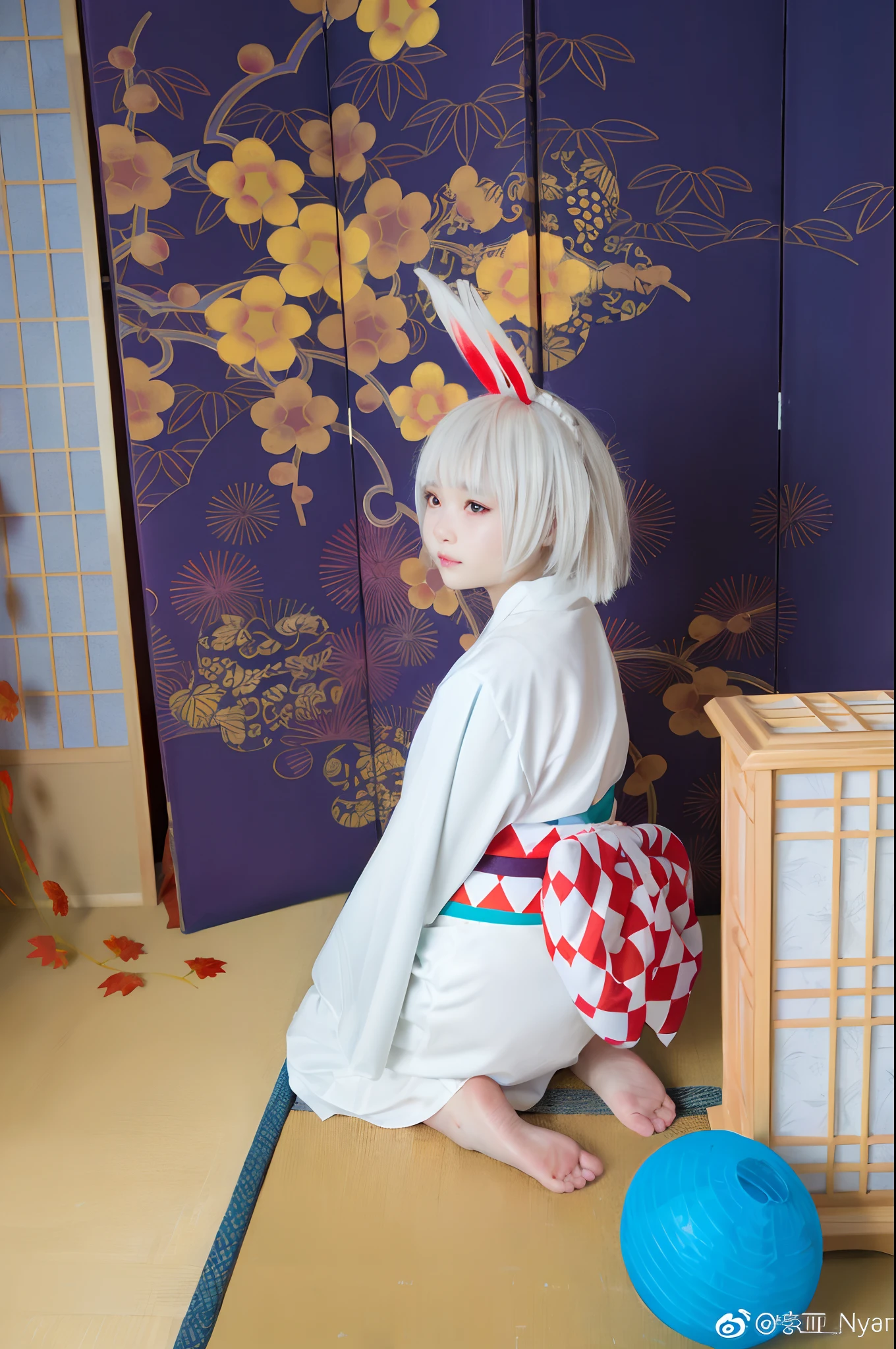 (A cute girl,Sit barefoot,Reveal her delicate feet),Barefoot,Long narrow eyes,A look of disdain,Beautifully designed traditional Japanese costumes,Rich in patterns,Silk fabric,Soft and shiny fabric, Vibrant colors,Floral embroidery and gold thread,flowing short dress,Long sleeves,elaborate detail,White and tender feet,Five toes,Details of the soles of the feet,Petite feet,Minimalist background,subtly lit,Photorealistic style,Vivid colors,Detailed rendering,high resolution,4K quality,Sharp focus.