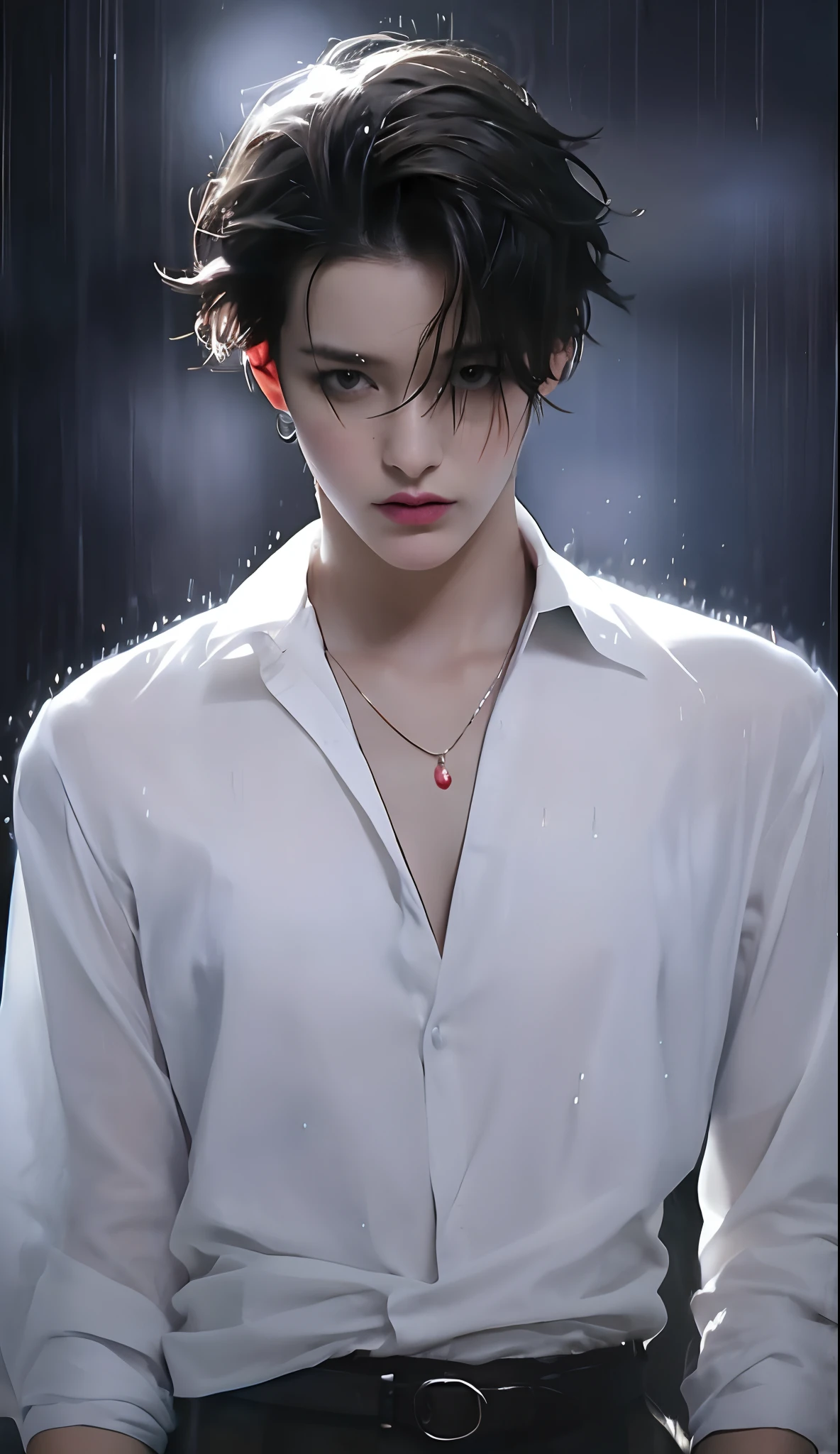 photorealestic，Delicate depiction of facial features，The skin texture is clear，plethora of colors，Movie chasing light，Photos are as real，Brown pupils，