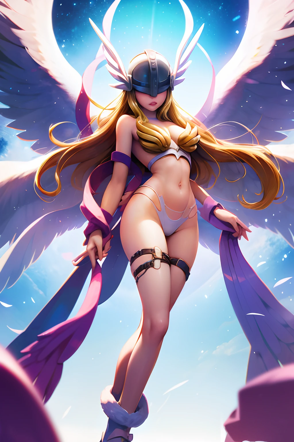 Angewomon，1girll，Beautiful body