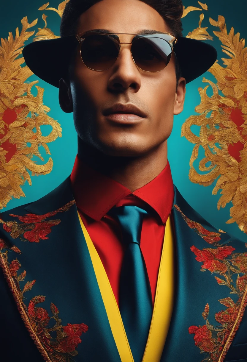 poster for,Eschatological,cool guy,Business suit