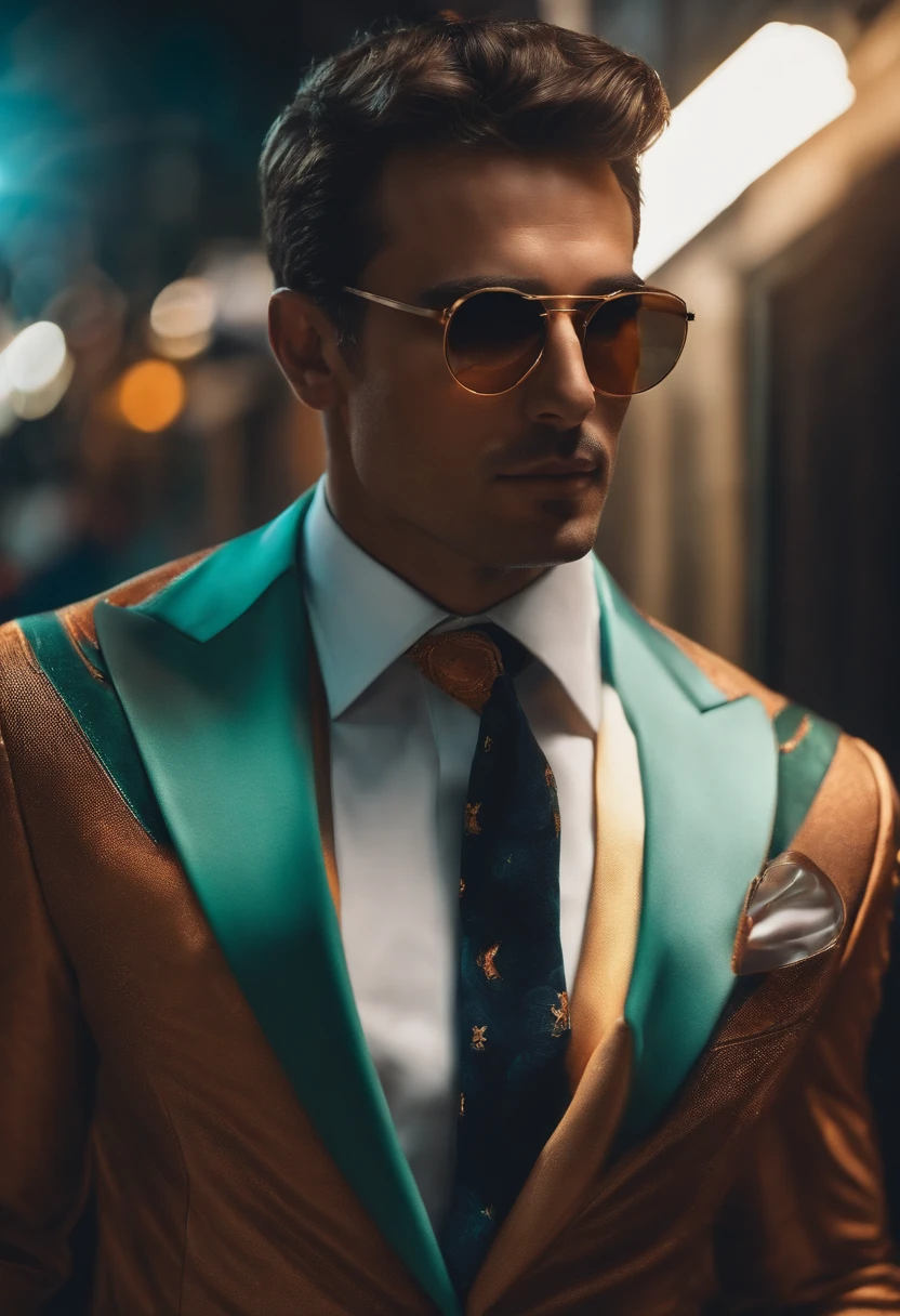 poster for,Eschatological,cool guy,Business suit
