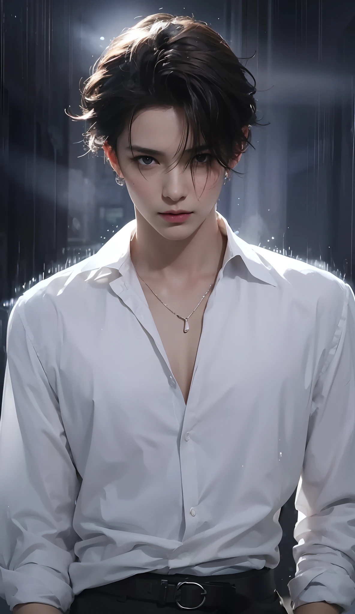 photorealestic，Delicate depiction of facial features，The skin texture is clear，plethora of colors，Movie chasing light，Photos are as real，Brown pupils，