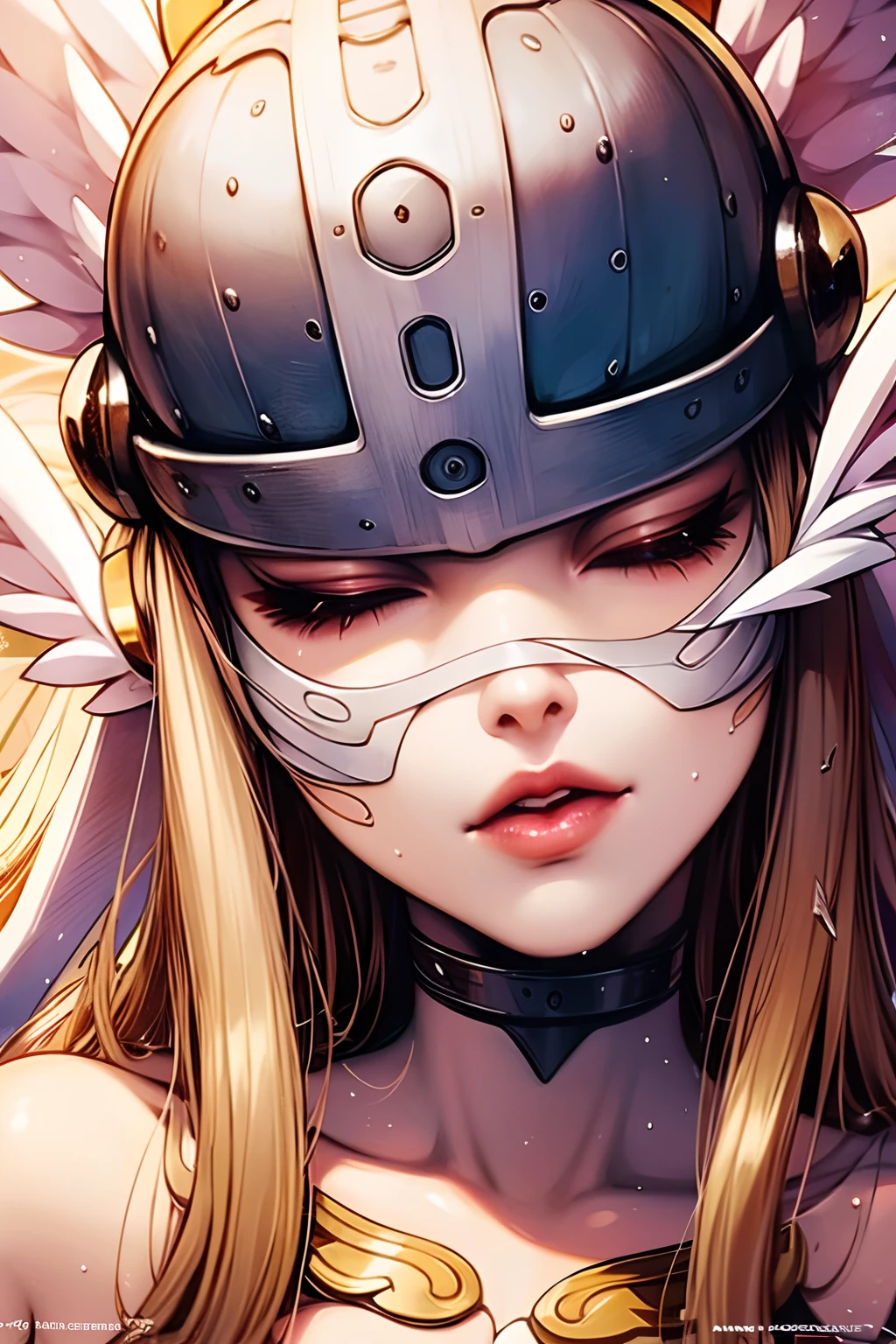 Angewomon,1girll，face closeups