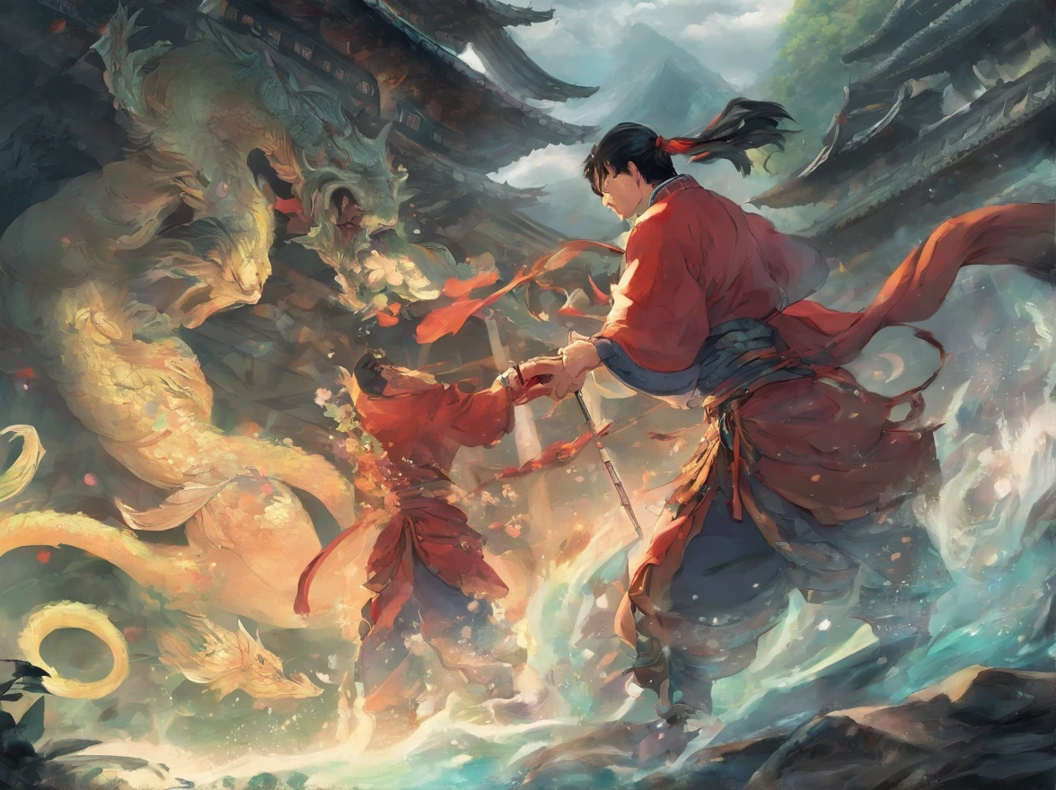 Ah Chang is an ordinary ager living in a Zhuang village,He's smart,Very smart,Love adventure,Always think of doing something big to prove your bravery and wisdom。One day,He had heard a magical story of a fairy,It is said that the gods live on a mysterious mountain not far from the village。,There are endless treasures and magical powers there。Ah Chang decided to go in search of this immortal,So he packed his bag,Embark on a journey up the mountain。Along,He encountered various difficulties and challenges,But he was always able to solve them one by one with his ingenuity and courage。
One day,Achang came to a high mountain,There is a seemingly unclimbable steep cliff on the mountain,It is covered with sharp rocks and dense thorns。But Achon was not intimidated,He thought of a way。He found a long rope,And tie it to a big tree,Then he quickly climbed onto the rope,Step by step, Climb cliffs。finally,Ah Chang successfully climbed the cliff,He was amazed at what he saw。He saw a beautiful immortal mansion,The flowers and plants around the mansion are bright,Full of aura。In front of the mansion,Immortals are practicing exercises。Ah Chang stepped forward,Respectfully ask the immortals for advice:"Venerable immortals,I'm here to learn from you to practice,Can you impart some of your practice and wisdom??The immortal looked at Ah Chang,said with a smile:"Young man,I admire your courage and cleverness。I want to teach you some exercises,But before that,You have to pass two tests。Ah Chang was thrilled when he heard this,He immediately agreed to the immortal's request。
The first test required Achang to find the fairy fruit on a steep mountain。Achang began his journey,He climbed over huge rocks,Pass through dangerous stone crevices,Finally reached the top of the mountain。up there,He saw a glittering fruit in the distance。,His eyes lit up,Decided to look for it。Sin embargo,This fruit is protected by a huge evil dragon。The evil dragon's eyes flashed coldly,Pounce on Achang。Ah Chang saw this,Immediately pull out your own dagger,Try to defend against dragon attacks。But dragons are powerful,Ah Chang's dagger did not cut any scars on the dragon scales。Ah Chang began to think about how to respond,He noticed a bright red bead on the dragon's neck。,So he whispered the incantation,Trying to get the dragon into a deep sleep。The spell was activated,Sure enough, The dragon gradually closed its eyes,Ah Chang took the opportunity to snatch the precious fruit。Achang successfully passed the second test,He brought the Immortal Fruit back to the Immortal Mansion。The immortal saw the fruit in Ah Chang's hand,A satisfied look was revealed:"Young man,You have shown great courage。Next,And the final test awaits you。"Ah Chang eagerly awaited the final test,He firmly believes that he can pass,Become a true hero。
The second test asks Achang to search for a precious fish in mysterious waters。Ah Xiong went to the water,I saw the lake sparkling,Clear and transparent。He leaned against the water,Search hard。After some effort,He finally found a wonderful fish shining with colorful light。Achang was happy,Be prepared to grab it。Sin embargo,At the moment of capture,The fish becomes a magical light,Swim quickly through Ah Chang's fingers,Disappear into the water。Ah Chang felt a little lost,But he didn't give up。He thought of what the gods called courage and wisdom。。thereupon,He began to observe his surroundings,A red vine was found,It grows out of water。Ah Chang suddenly moved,He used vines to weave an ingenious fishing net,And hang on the water。Soon,Colorful fish reappear on the surface,Cleverly trapped by Ah Chang。He carefully places the fish in a special kettle,And quickly returned to Xianfu。The immortals see the wonderful fish that Ah Chang catches,A satisfied smile appears:"Young man,You have shown extraordinary wisdom and perseverance。You have passed all tests,Become a truly brave person。Achang listened,Feel relieved and satisfied。He bowed deeply,Heartfelt thanks to the gods。The immortals began to teach Ah Chang various magical exercises and wisdom,Help him grow into a powerful Zhuang warrior。
From that day on,Ah Chang is under the guidance of the gods,Practice all kinds of magical exercises,Gained extraordinary strength and wisdom。He returned to Zhuang Village,He became a highly respected young warrior in the village。He used his power to protect his family、Protect the village,Help more people。The legend of Ah Chang spread among the Zhuang people,It has become an object of admiration and learning for posterity。His bravery and wisdom became an example of progress for the descendants of the Zhuang people,Inspire them to chase their dreams。Ah Chang's growth story has also become a glorious chapter in the mythology of the Zhuang people,Let people remember forever。