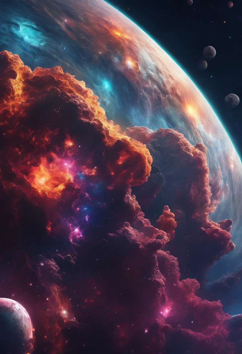 ocean floor，Undersea volcanic eruption，8K分辨率