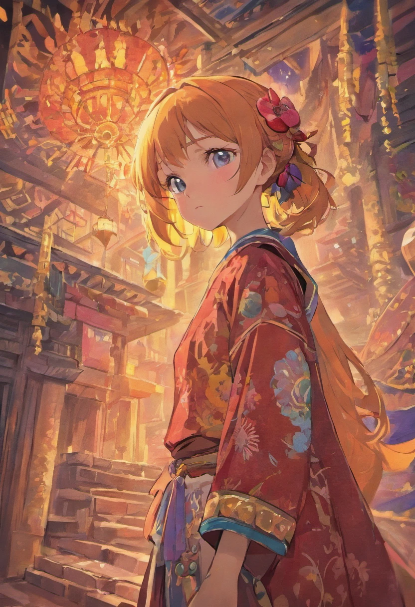 12 years old american teenage girl in indian clothes
