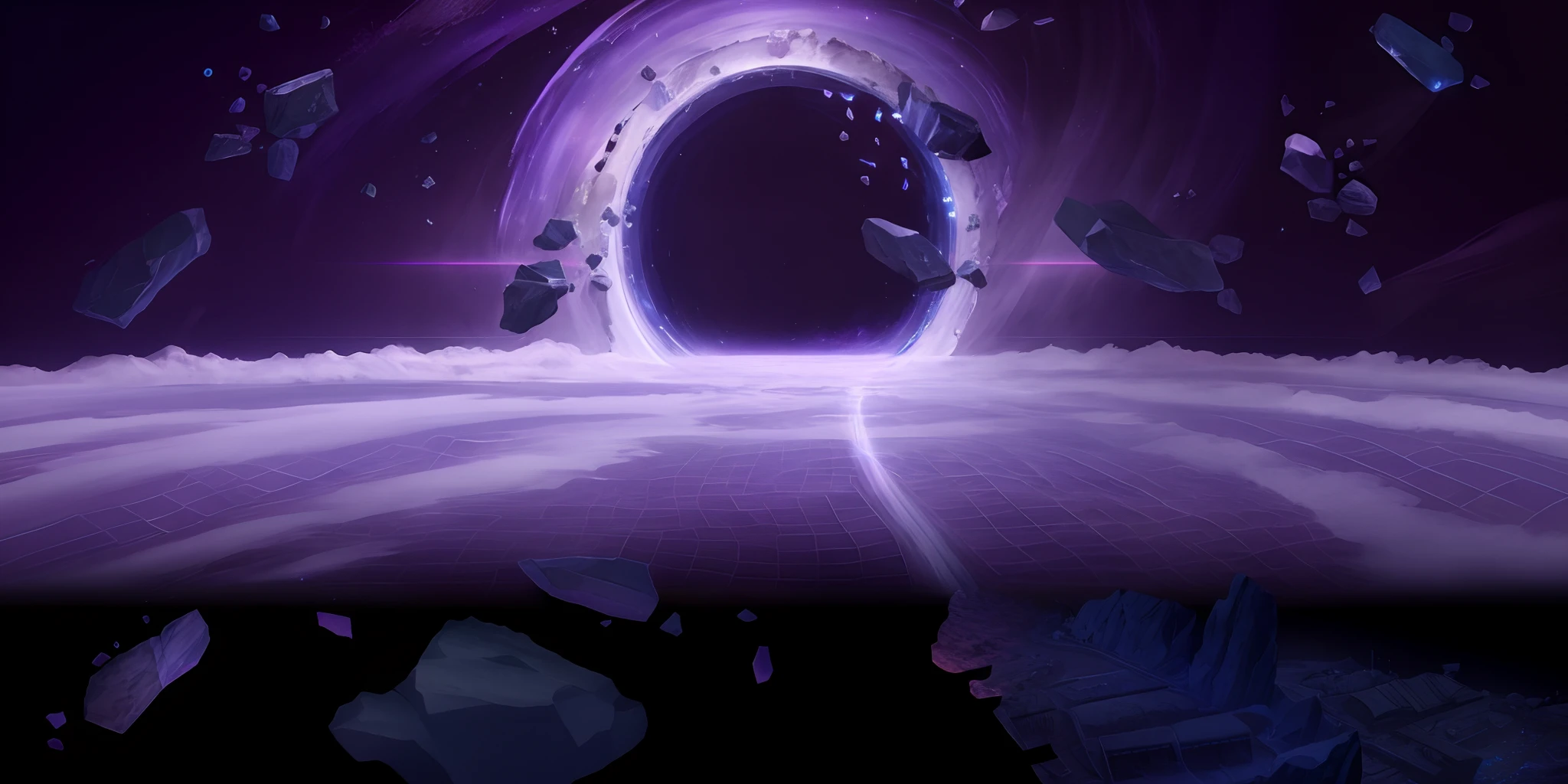 Cosmic vortex,There are tunnels and a lot of rocks inside, interstellar infinity portal, black hole time portal, dark dimension portal, majestic interstellar portal, luminous black hole portal, studying a hell open rift portal, vortex portal banish the elders, portal into anotheer dimension, dimensional portal, odin's stone arena background, Kolossel interstellar portal,with the best picture quality、Higher quality、超高分辨率、Genshin Impact、style of anime、rich colours、Color change、high saturated、Stylized 3D and best quality、tmasterpiece、perfect litthing、very detailed wallpaper、Rich colors、HDR exceptionally detailed CG:1.2 drawings、paint brushes、Individual building、A masterpiece of natural light、rays of sunshine、cinmatic lighting,Stereo Ultra HD,8k