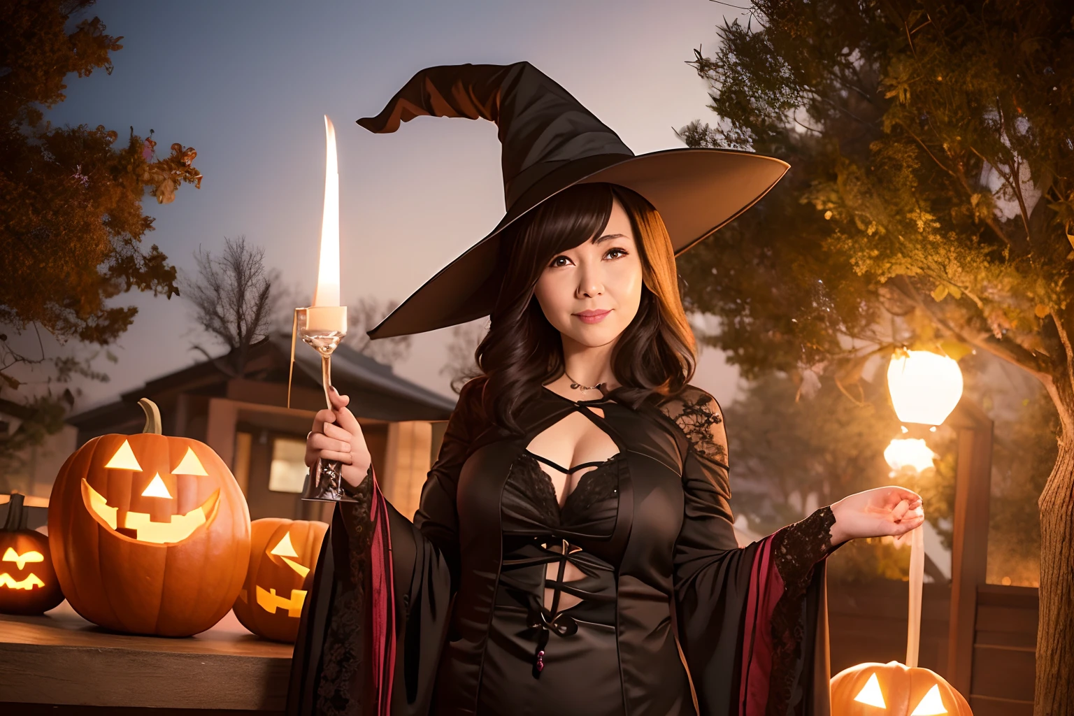 Halloween Costumes、the witch、adult lady、30generation、One woman、full bodyesbian、Standing