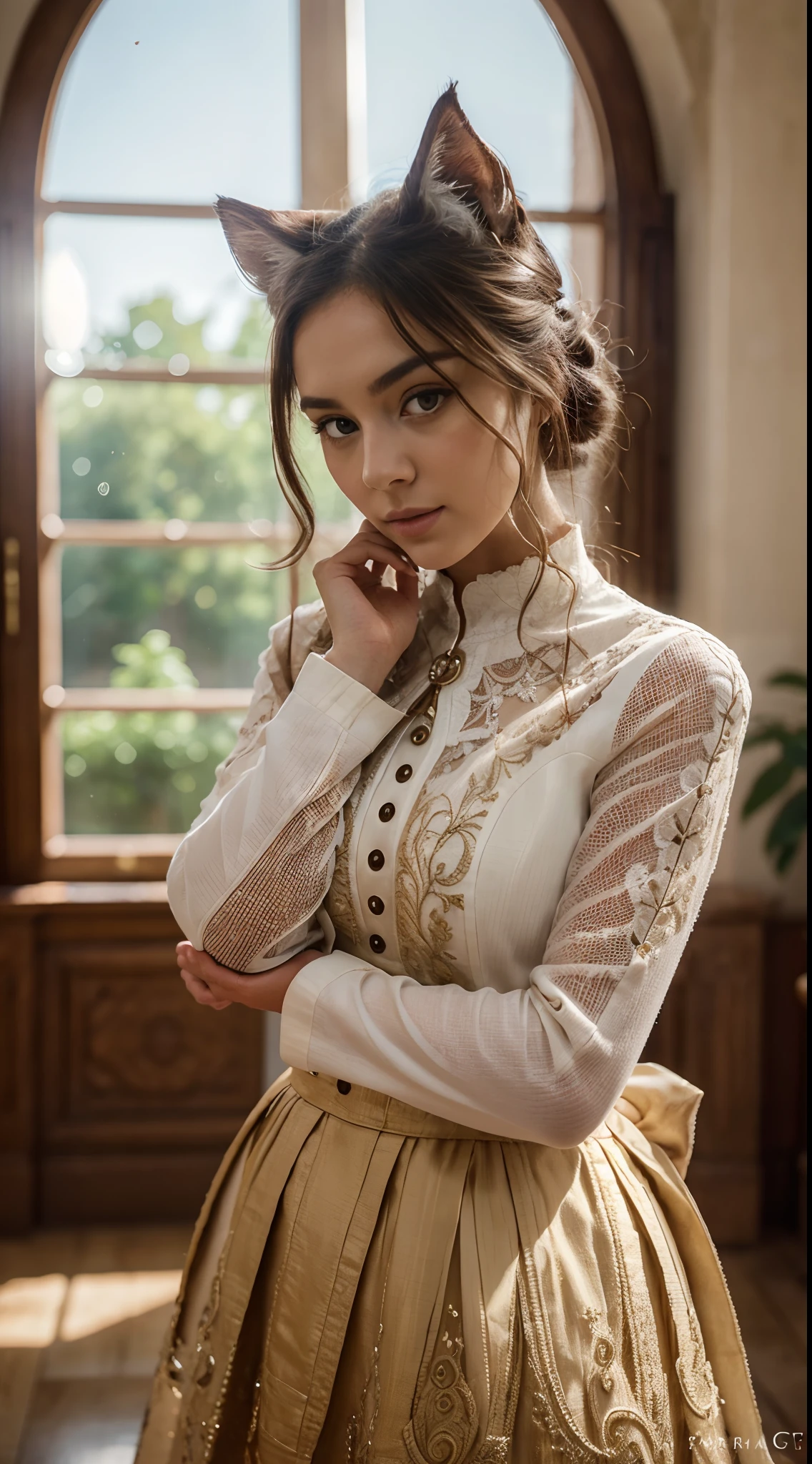 Chat, Influenceur Instagram, Canon R5, Ressort 85mm, photo shoot, profondeur de champ, Intricate and incredibly detailed, Hyper maximaliste, elegant, hyper realistic, super detailed, pose dynamique, centered, photographie, natural light, dynamique, highly detailed, mise au point nette.