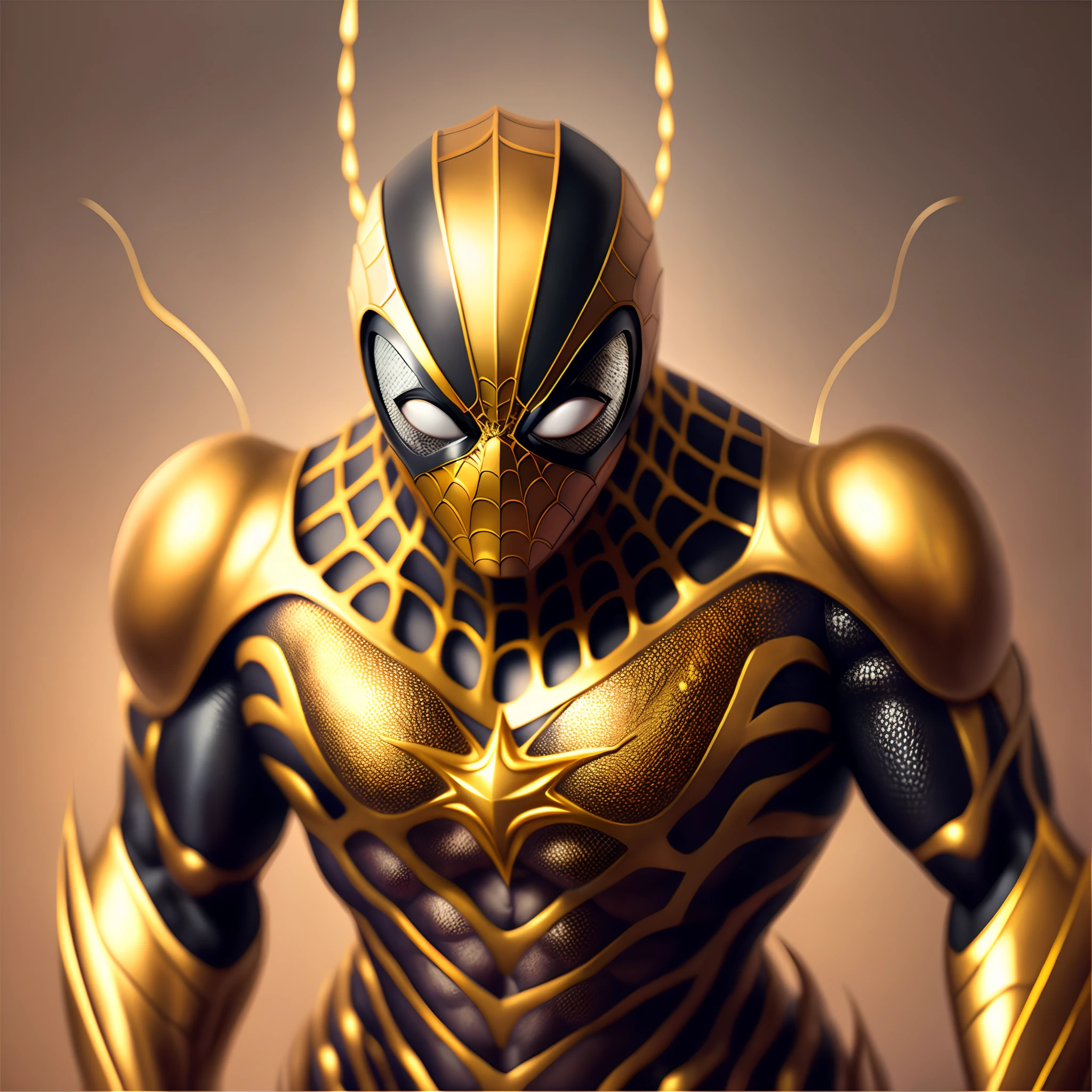 Homem aranha cor banco e Dorado 8k HD