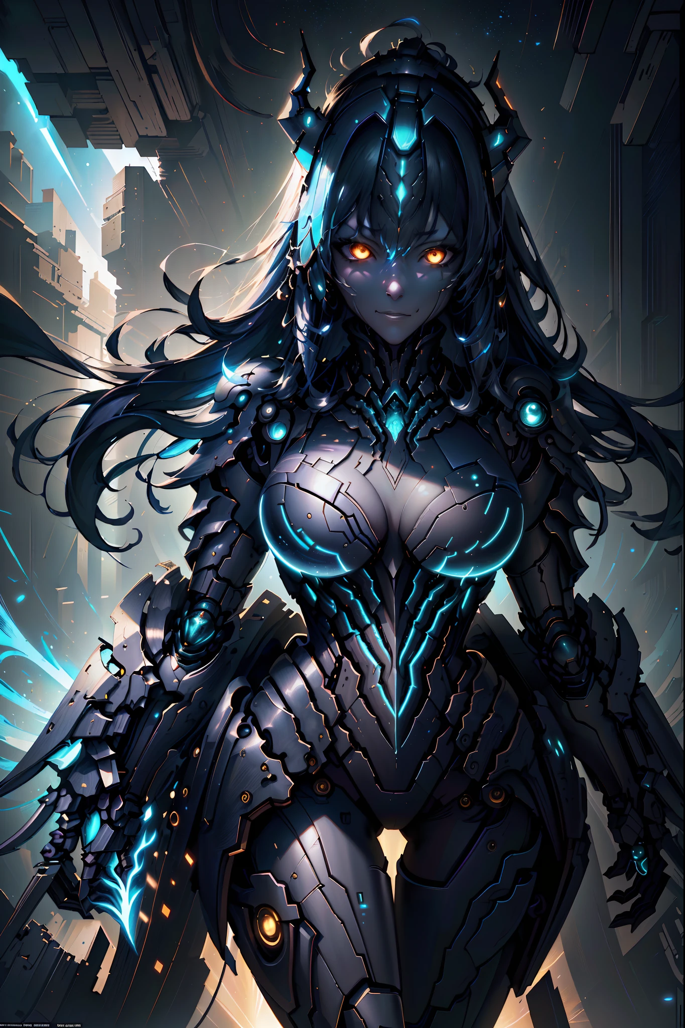 masterpiece, best quality, (extremely detailed CG unity 8k wallpaper), (best quality), (best illustration), (best shadow), absurdres, realistic lighting, (Abyss), beautiful detailed glow, art by PeterMohrBacher,