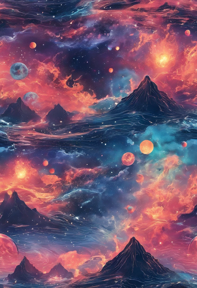 ocean floor,Undersea volcanic eruption,vapour,8K分辨率