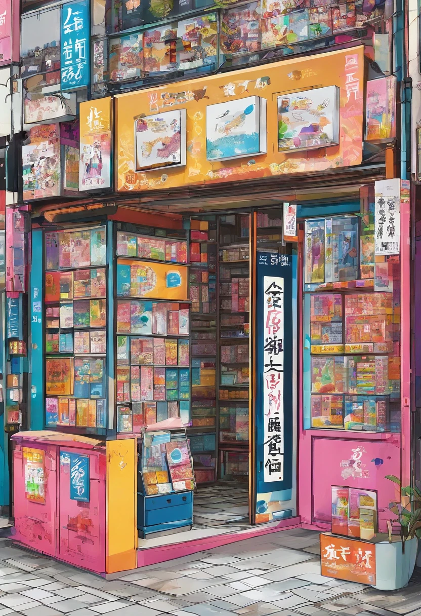 stationery shop front view