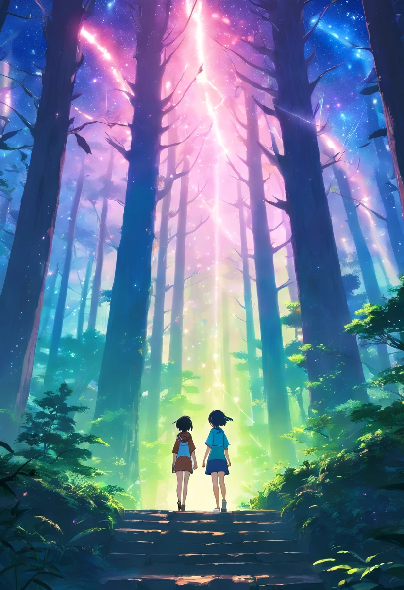 Dreamy Galaxy Deep Forest Back Shadow One 8K