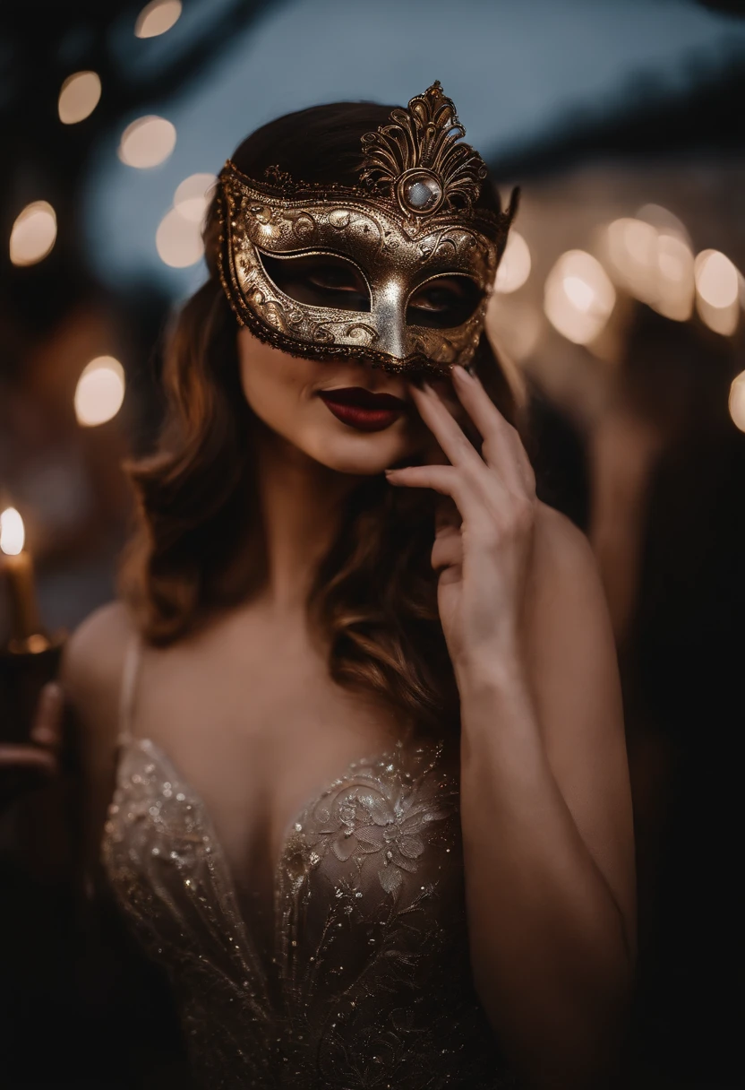 Moonlit Masquerade 📸 Capture the enchanting atmosphere of a moonlit masquerade ball with your mirrorless camera and a portrait lens. As the night sky illuminates the scene, photograph elegant partygoers wearing elaborate masks, surrounded by flickering candlelight and mysterious shadows. Embrace the whimsical ambiance and showcase the elegance and mystery of this bewitching event.