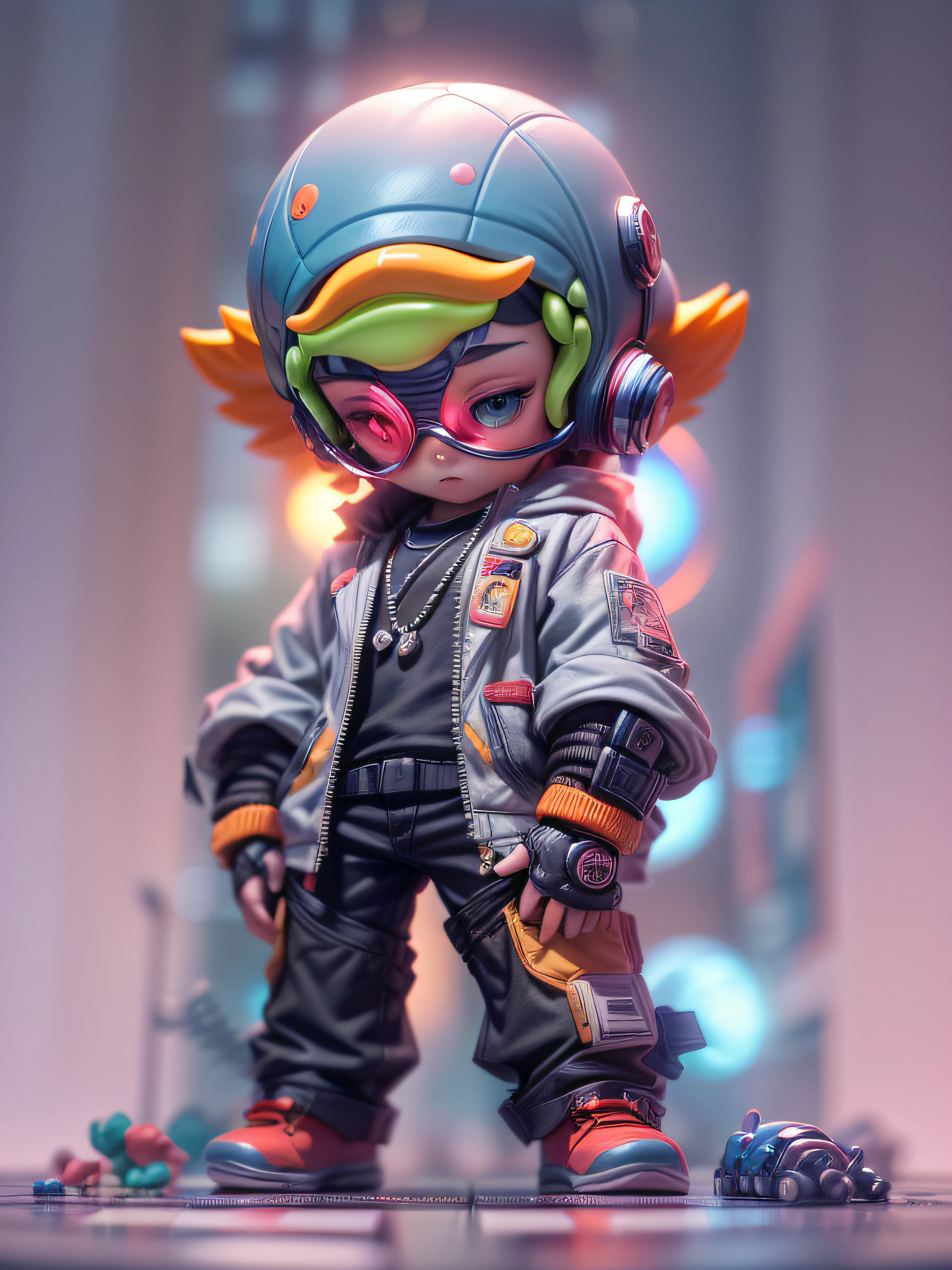 (Blind box toy style:1.2), (Full body shot) , (1 cute boy)((Solo)) over-Tortoise Man,Cyberpunk Style, dreamy glow, Clean background,Red and blue style,(circular base) ( Global illumination, Ray traching, hdr, unreal render,reasonable design, high detal, Masterpiece, Best quality, hyper HD, Cinematic lighting)