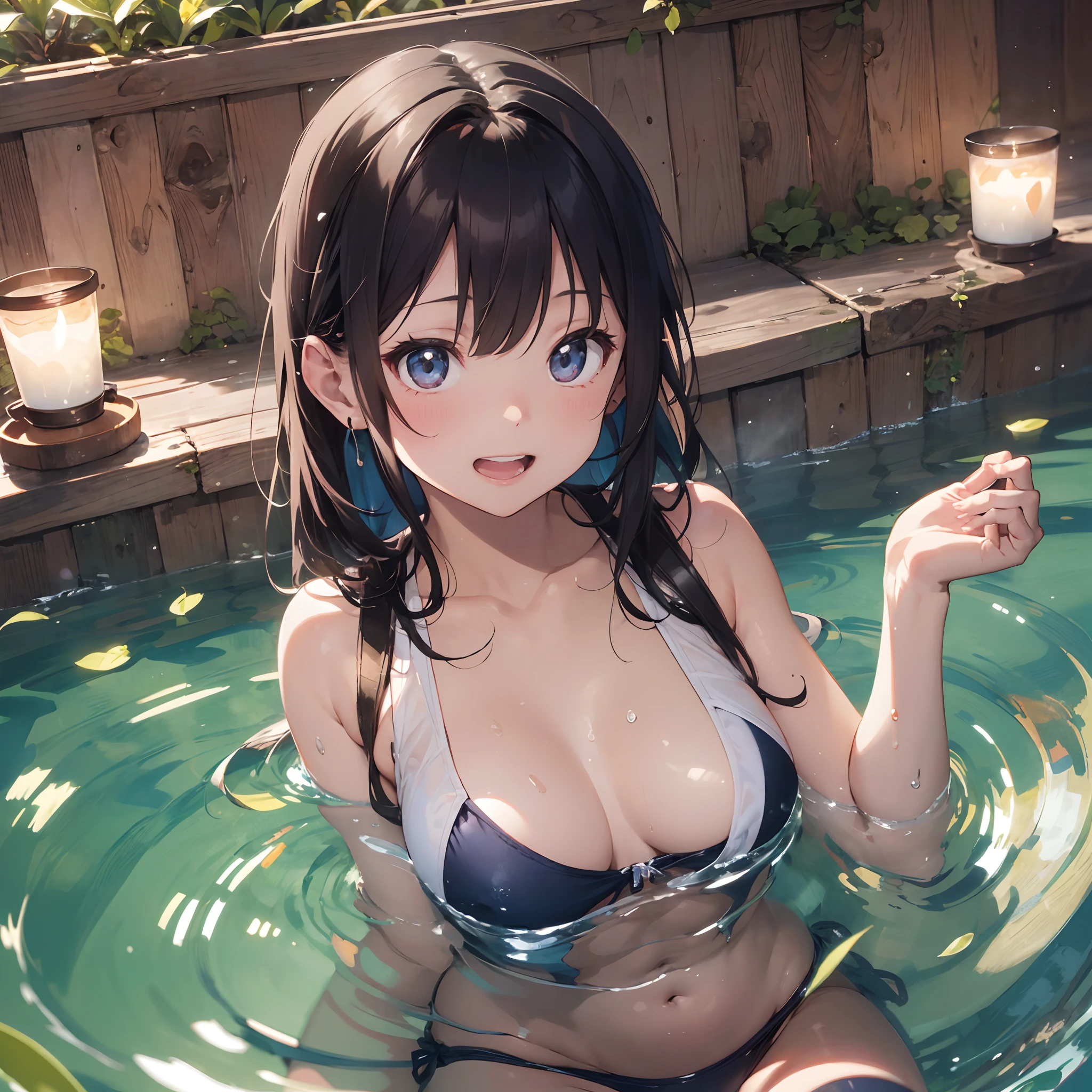 hight resolution、in 8K、hot onsen、steam、steam、
One beautiful young woman、
(Soft Saturation:1.3)、(light skinned:1.2)、
(hyper detailed background、细致背景)、bokeh dof、
Romper,Portrait of smiling girl。When viewed from the front、The composition is symmetrical。
Look straight at you with serious eyes、Romper,((silber hair)),
(swim wears)、(The bikini)、(School swim wear),middlebreasts、
strong lights、front lit、
(r:1.3)、(cowboy shot:1.2)、break
Angle from the front、
「Hot springs in the deep forest。Silence spreads around you、lots of trees々Swaying in the wind。Hot spring water gushes softly on the surface of the water.、Warmth that envelops the whole body。Soak slowly in hot water、While feeling the effect of a pleasant hot spring、Take a deep breath。The breeze and birdsong rings in your ears、Surrounded by the sounds of nature、Relaxing。Without thinking、Just surrender to the blessings of the hot springs、Heal the mind and body.。」
wakame、wakame、wakame、wakame、wakame、wakame、wakame、