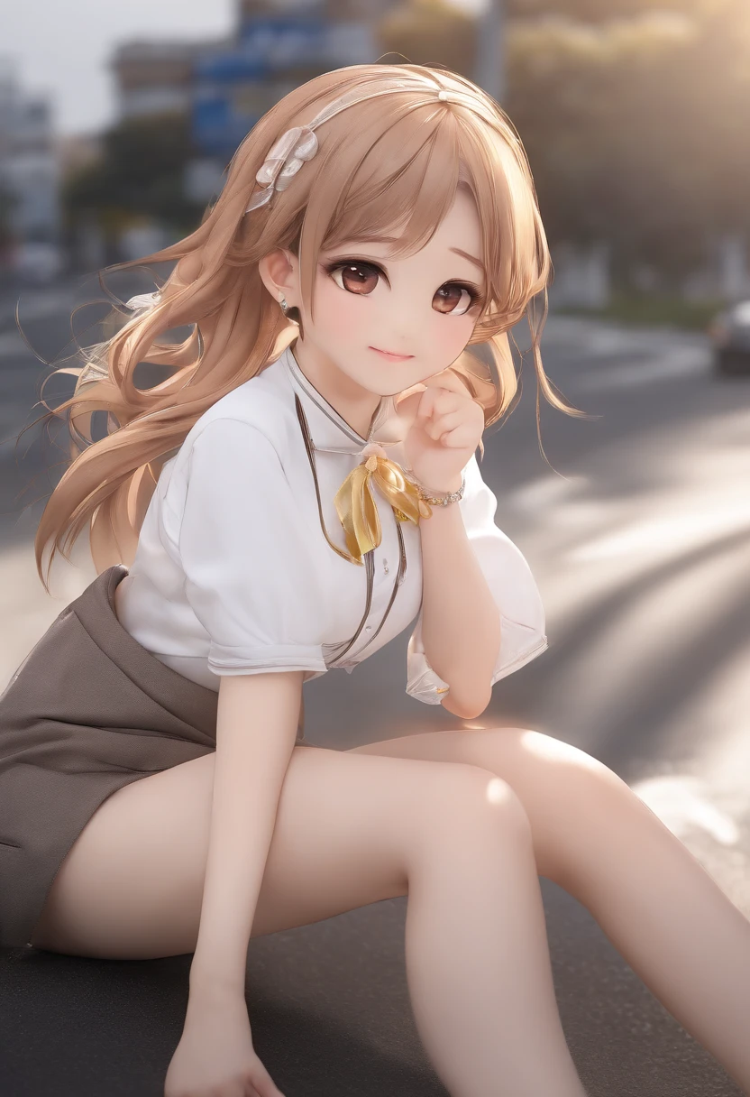 photo,cute japanese idol girl,burst into laughter,short twintails,flat chest,completely nude, front view,looking at viewer,(sitting on road:1.2),(wide spread legs:1.2),(from below:1.2),big pussy,anus,natural pubic hair, , 8k high definition, high detail eyes, highest quality, skin texture, masterpiece, best quality, perfect lighting, cinematic lighting, (sharp focus:1.2), HDR, beauty, ultra-detailed, amazing, eos, skin_pores