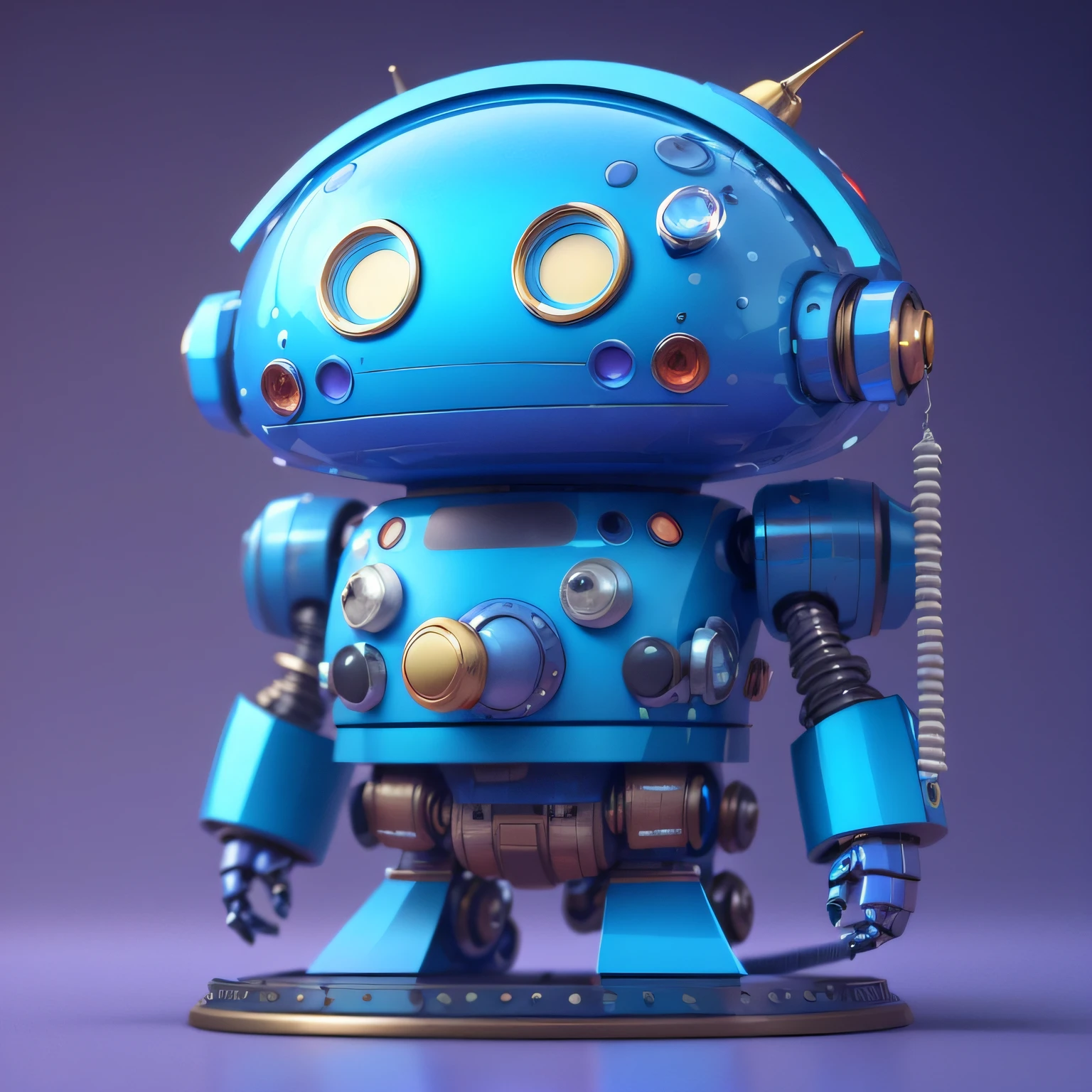 Il y a un robot rouge qui se tient sur une table, Robot Tintoy CharacterDesign, Robot mignon, Rendu 3D mignon, Cute elaborate epic robot, stylized 3d render, Realistic blue 3D rendering, Beau design de personnage de robot, Robot futuriste, stylized 3d render, Concept de robot, adorable robot amical, rendu en redshift, stylized as a 3d render