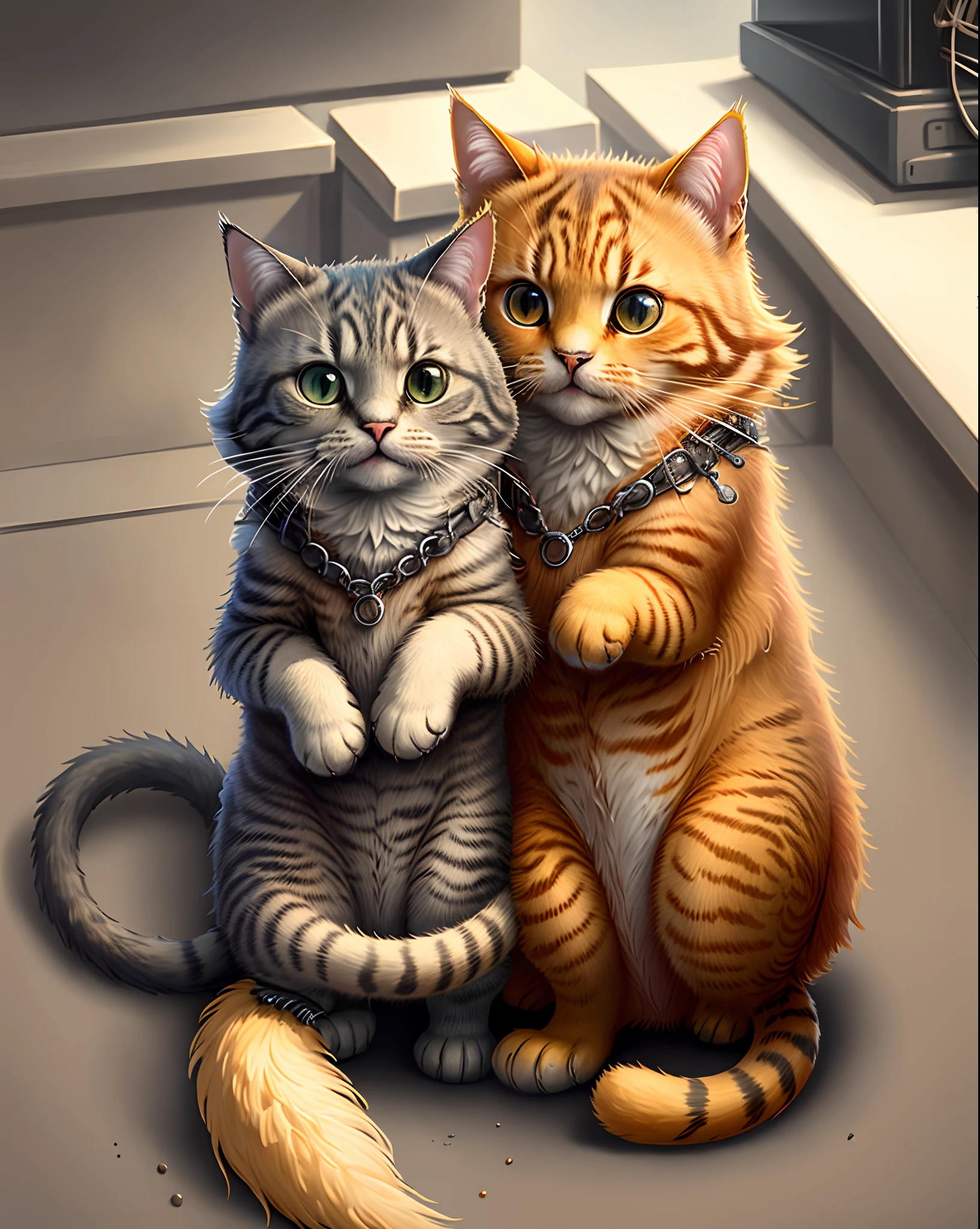 Create Cats in Various Situations with Coloring Drawing Style