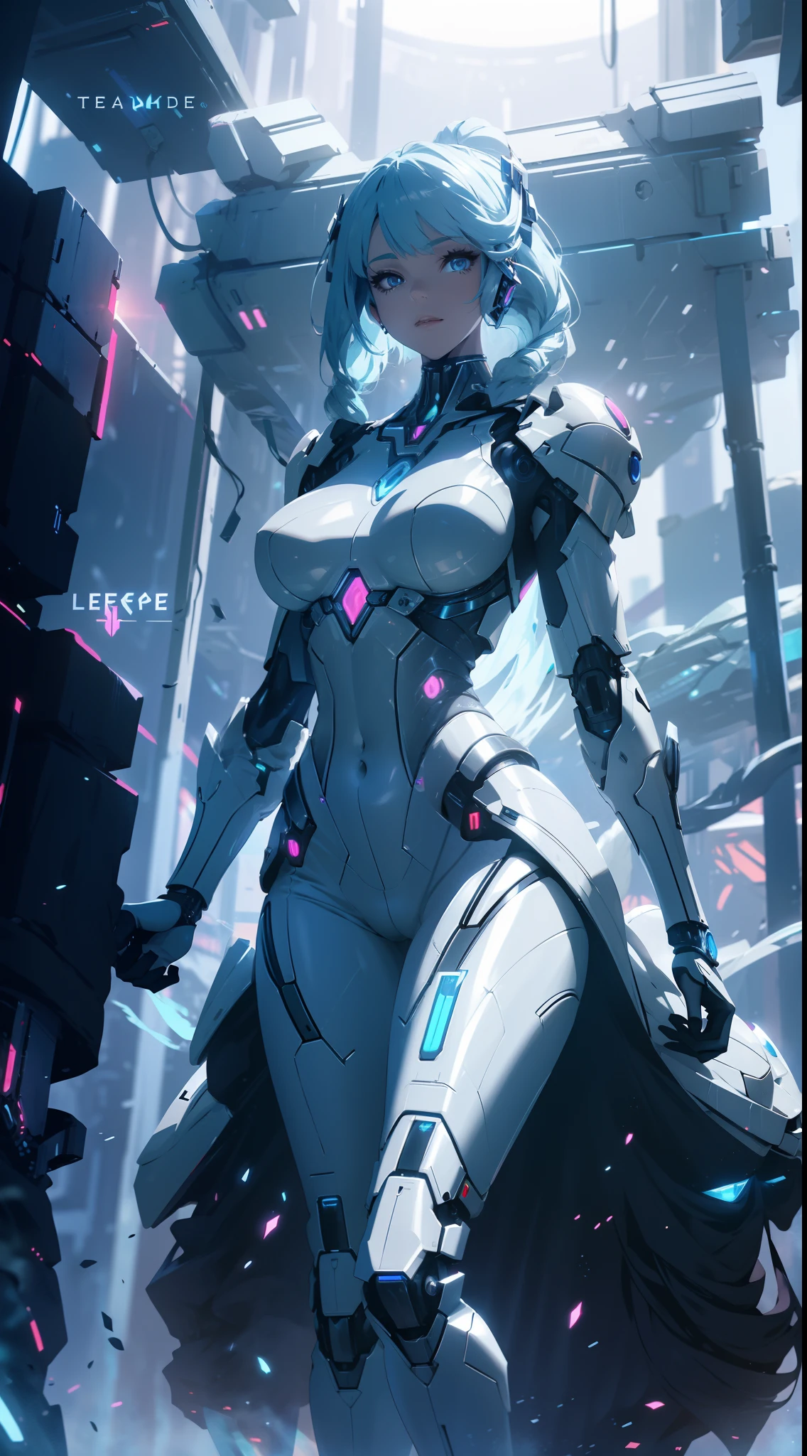Arafed Woman in futuristic costume posing for photo, in futuristic white armor, Girl in Mecha Cyber Armor, unreal engine rendering + a goddess, Cyborg porcelain armor, Shiny White Armor, gynoid cyborg body, Beautiful and attractive cyborg woman, diverse cybersuits, Beautiful cyborg woman, beutiful white girl cyborg, With futuristic armor, The Perfect Cyborg Woman