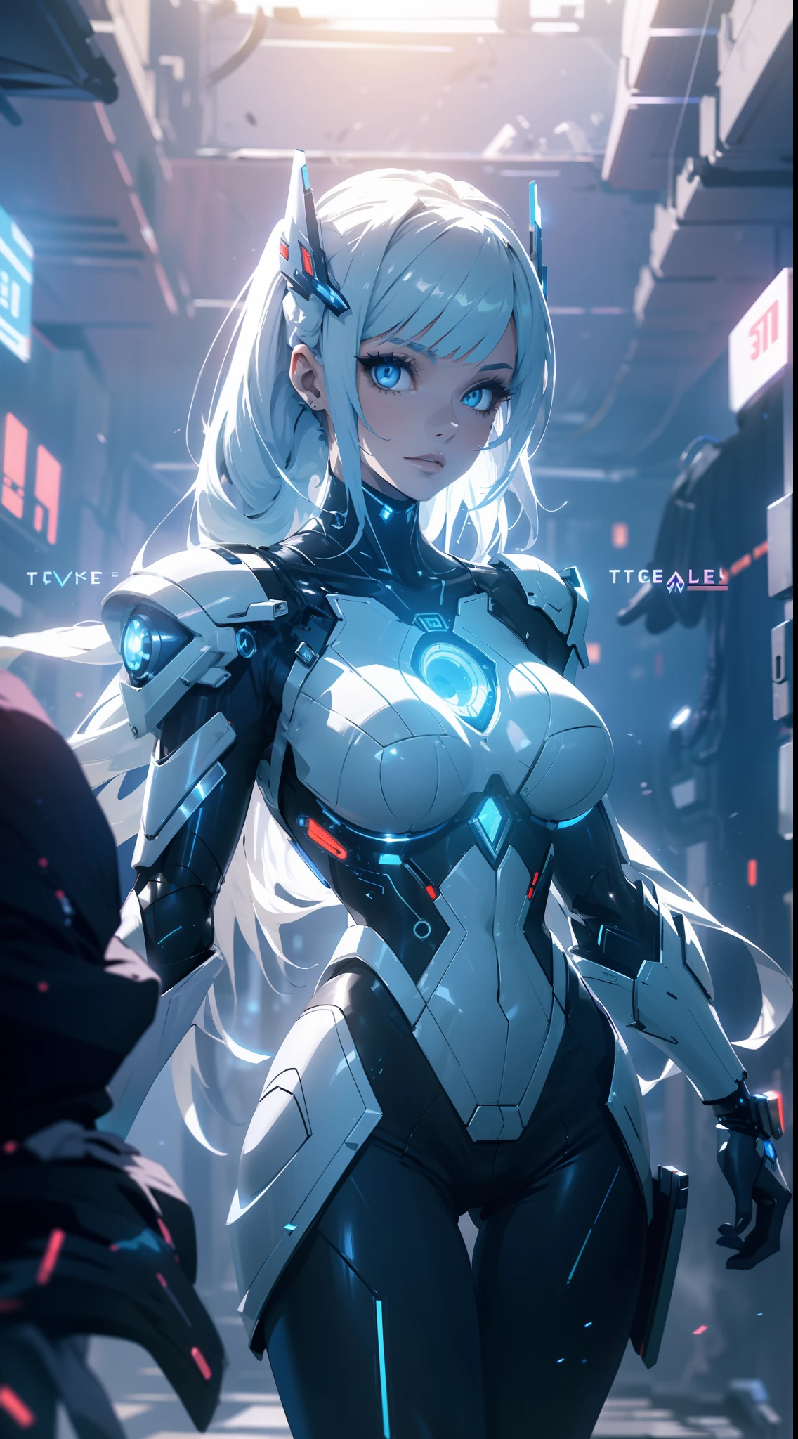 Woman in futuristic costume posing for photo, in futuristic white armor, Girl in Mecha Cyber Armor, unreal engine rendering + a goddess, Cyborg porcelain armor, Shiny White Armor, gynoid cyborg body, Beautiful and attractive cyborg woman, diverse cybersuits, Beautiful cyborg woman, beutiful white girl cyborg, With futuristic armor, The Perfect Cyborg Woman