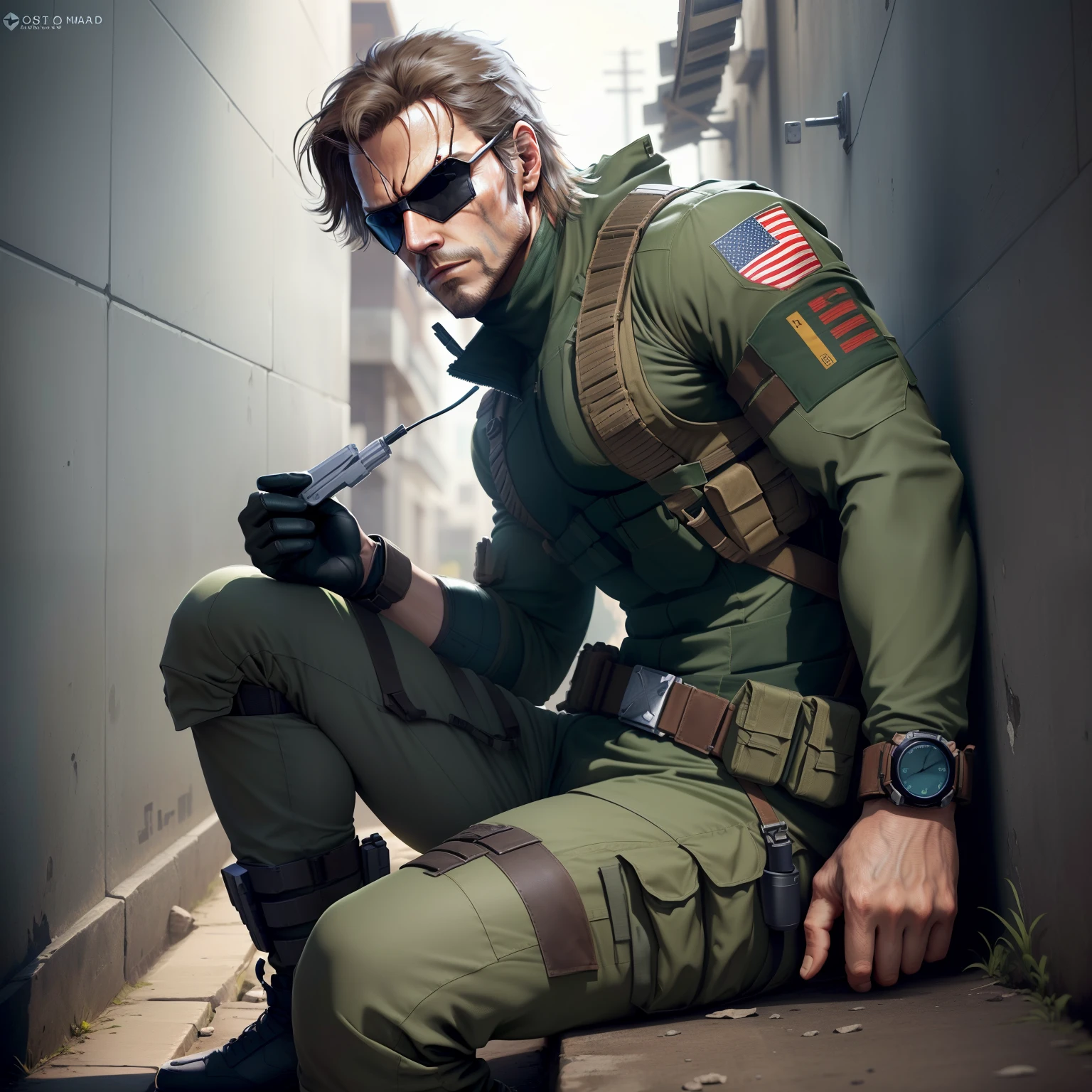 Snake, metal Gear solid wallpaper realista e cheio de detalhes