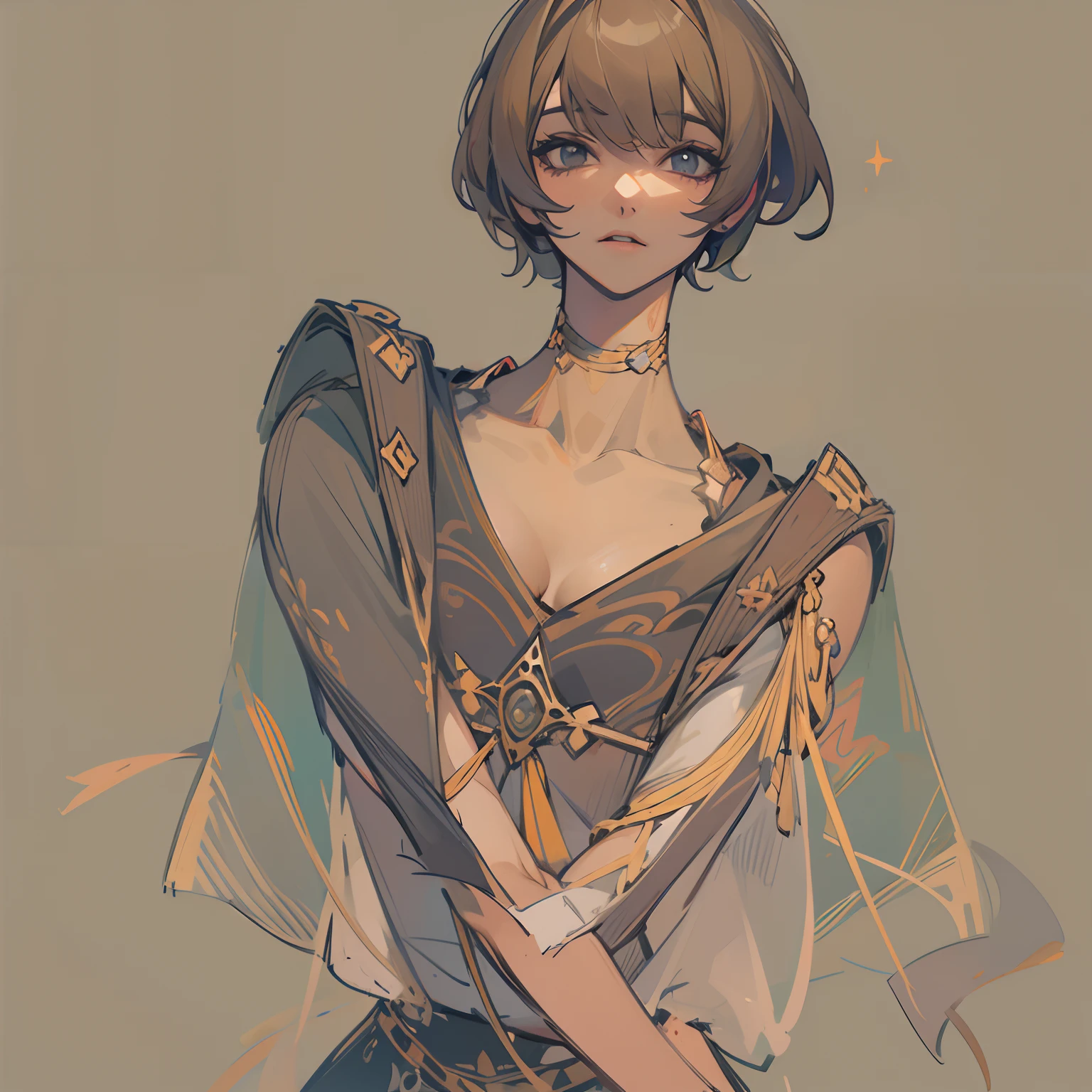 Paellicia,grande_seios,short hair ,asas emplumadas