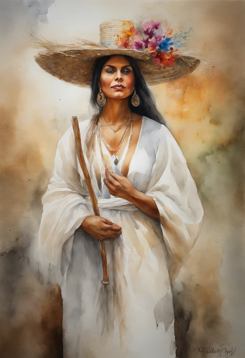 hermosa mujer blanca bruja