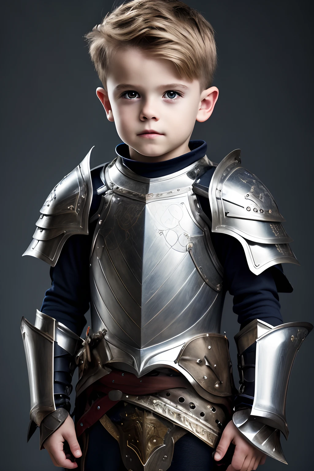 A 5--old  in armor with a sword and a sword in his hand, Boy Knight, Boy in Knight's Armor, Boy Knight, Dean, Medieval knight boy 5 years oeval warrior, Portrait of a Paladin Boy, Cute Armor, Boy Paladin Fantasy, Boy Rider