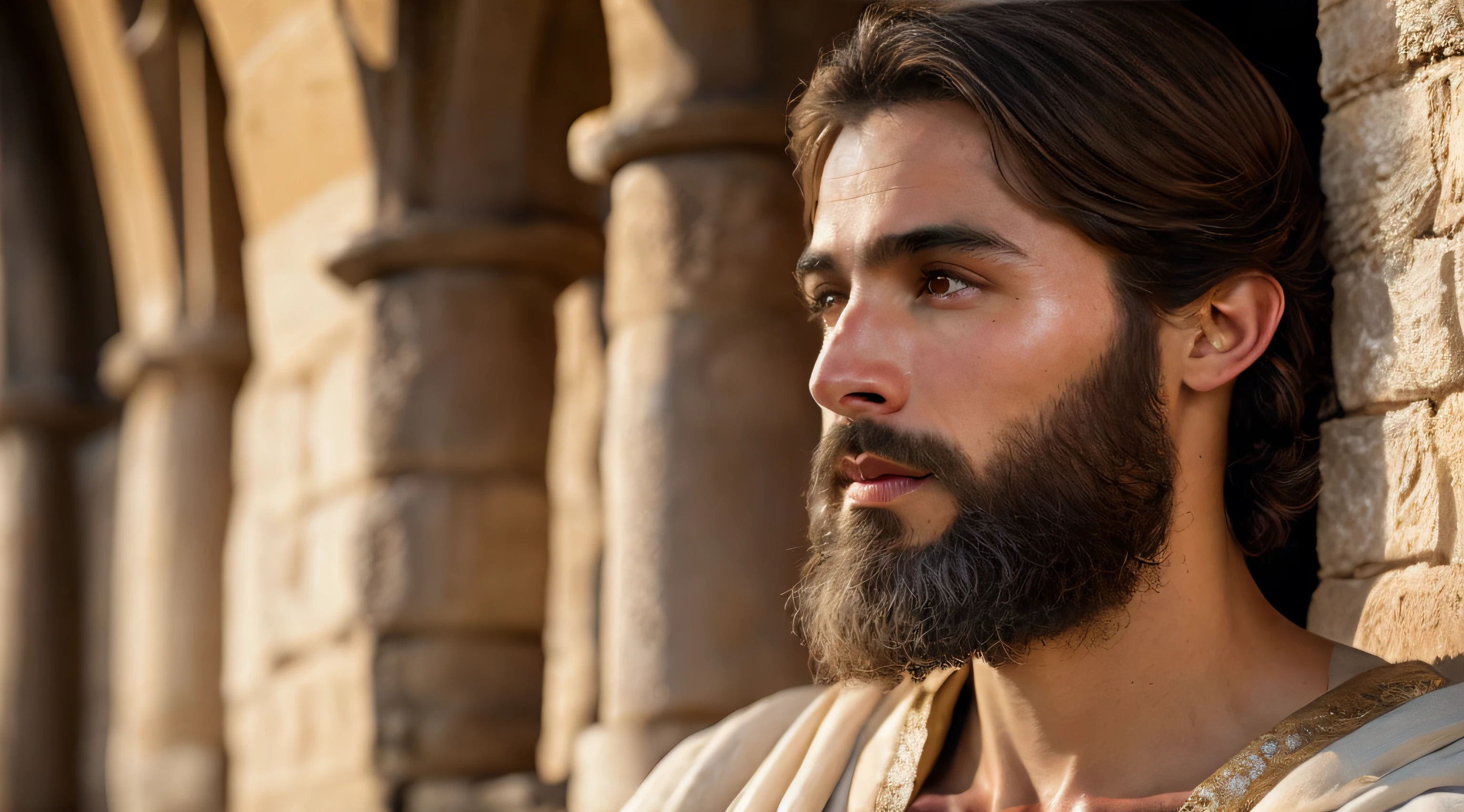 Ancient Israel、Biblical times、1st century、(((Disciples listen to short-haired Jesus Christ)))、8K、Raw photography、top-quality、​masterpiece:1.5、ultra-lightweighthigh-resolution、Photorealsitic:1.5、ciinematic light、soft volumetric lighting:1.5、realisitic、Photorealsitic:1、Detailed skin、profetional lighting、a picture、foco nítido、detaileds、profetional lighting、photon maping、detailed and intricate environment、ighly detailed、top-quality、Artistic photography、photorrealistic concept art、soft natural volumetric cinematic perfect light、Midjourney、Detailed hand、