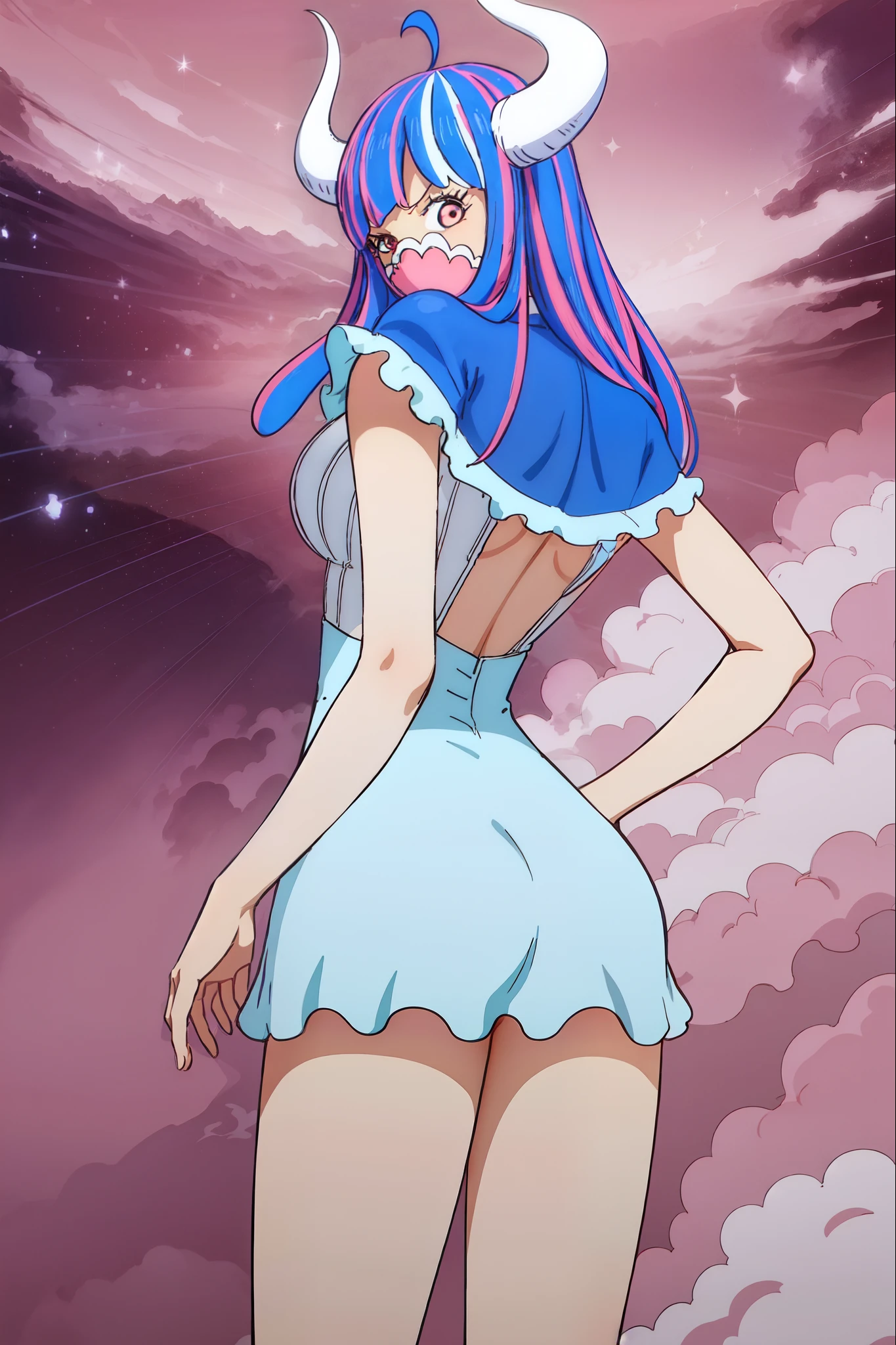 , Tt_flat, Steven Universe, whitepink hair:1.5, bigsize long ponytail, low length, low length, low length, topless, topless, topless, 小柄な liTtle small junior body, CureLovely, vest, pink bow, heart brooch, wrist cuffs, pink skirt, heart hair ornament, puffy sleeves, thigh boots, Highest quality, masterpiece, Ultra-high resolution, One girl, In the Dark, Deep Shadow, Modest, Cold Light, Sexy Looks, Open Mouth Smile,, low length, low length, low length, topless, topless, topless, Nipples are visible through the bra, Nipples are visible through the bra, Nipples are visible through the bra, Large nipples, whitepink hair:1.5, bigsize long ponytail, high quality, high detail, beautiful, high resolution, 8K, Super detailed,