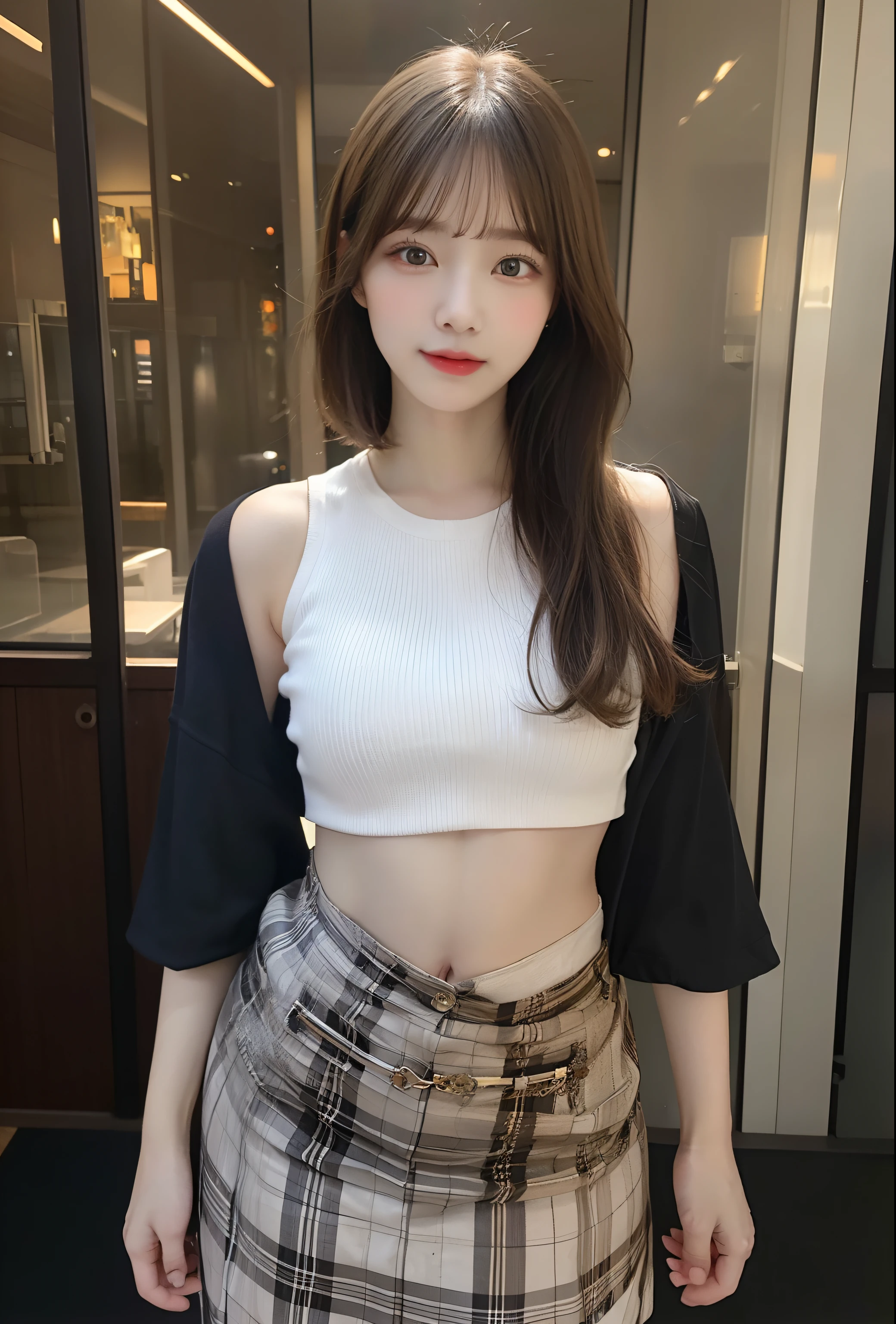 (masterpiece),(highest quality:1.0), (Ultra-high resolution:1.0), detailed, One Girl, Golden Hour, detailed beautiful skin, (Sitting in a car), detailed eyes、leotard、mini skirt