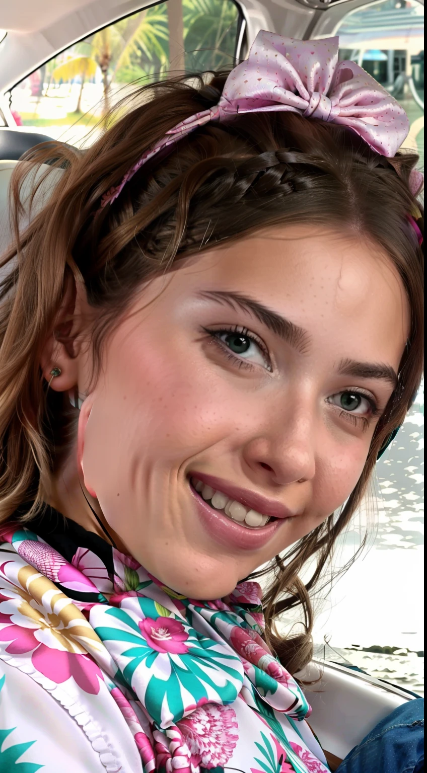 Girl with a pink bow on her head smiles while boating, Kaitlyn Michelle Siragusa, olhando parcialmente para a esquerda, hannah yata charlie immer, foto de perfil, Nilo, garotada, Beautiful girl, Adi Meyers, Vannessa Ives, menina sorridente, cabrito, cabelos castanhos e olhos grandes, Lianna, Kailee Mandel