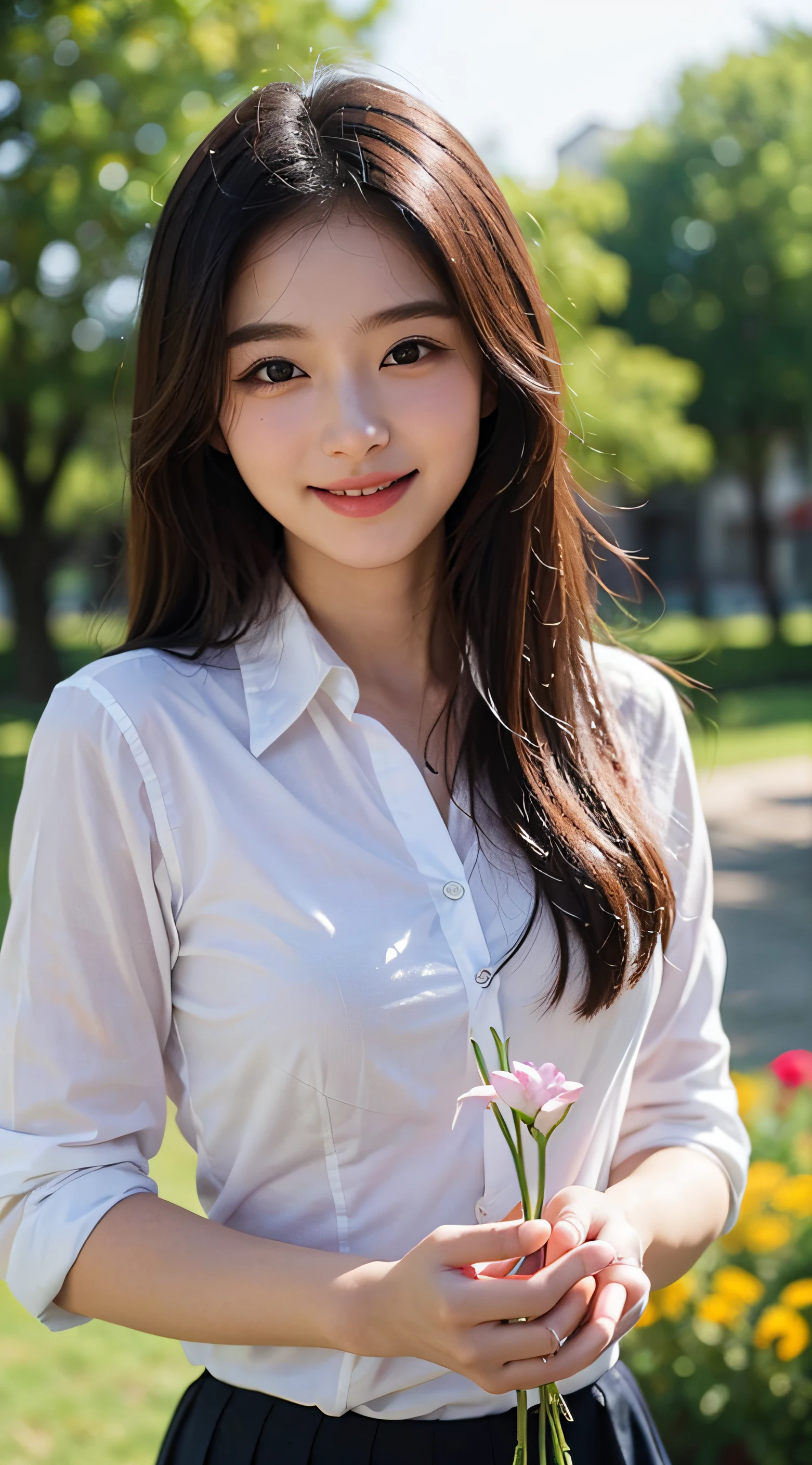 Best-quality, Masterpiece, Ultra-High-Resolution, (Photorealistic:1.4), Raw-Photo, 1girl, the most famous Japanese idol, ((overjoyed to see cherry blossoms)), wearing spring-clothes with cute-design, (extremely cute face like the most popular Japanese idol, (extremely beautiful big-black-eyes), extremely beautiful hair), extremely beautiful skins, extremely beautiful long-eyelashes, extremely beautiful lips, extremely beautiful short-body, extremely beautiful hip