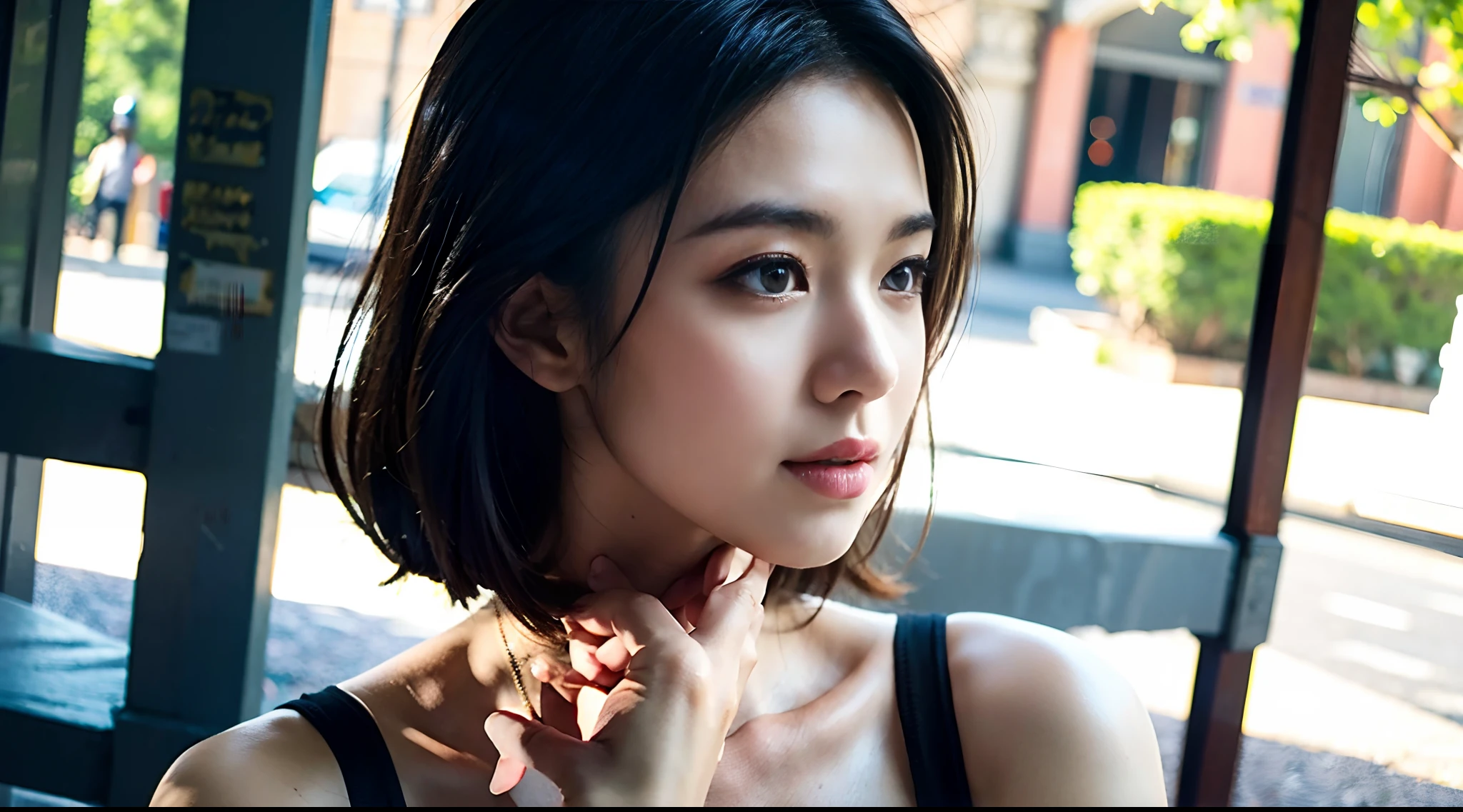 (best quality, masterpiece:1.2), A woman, portrait, outdoors