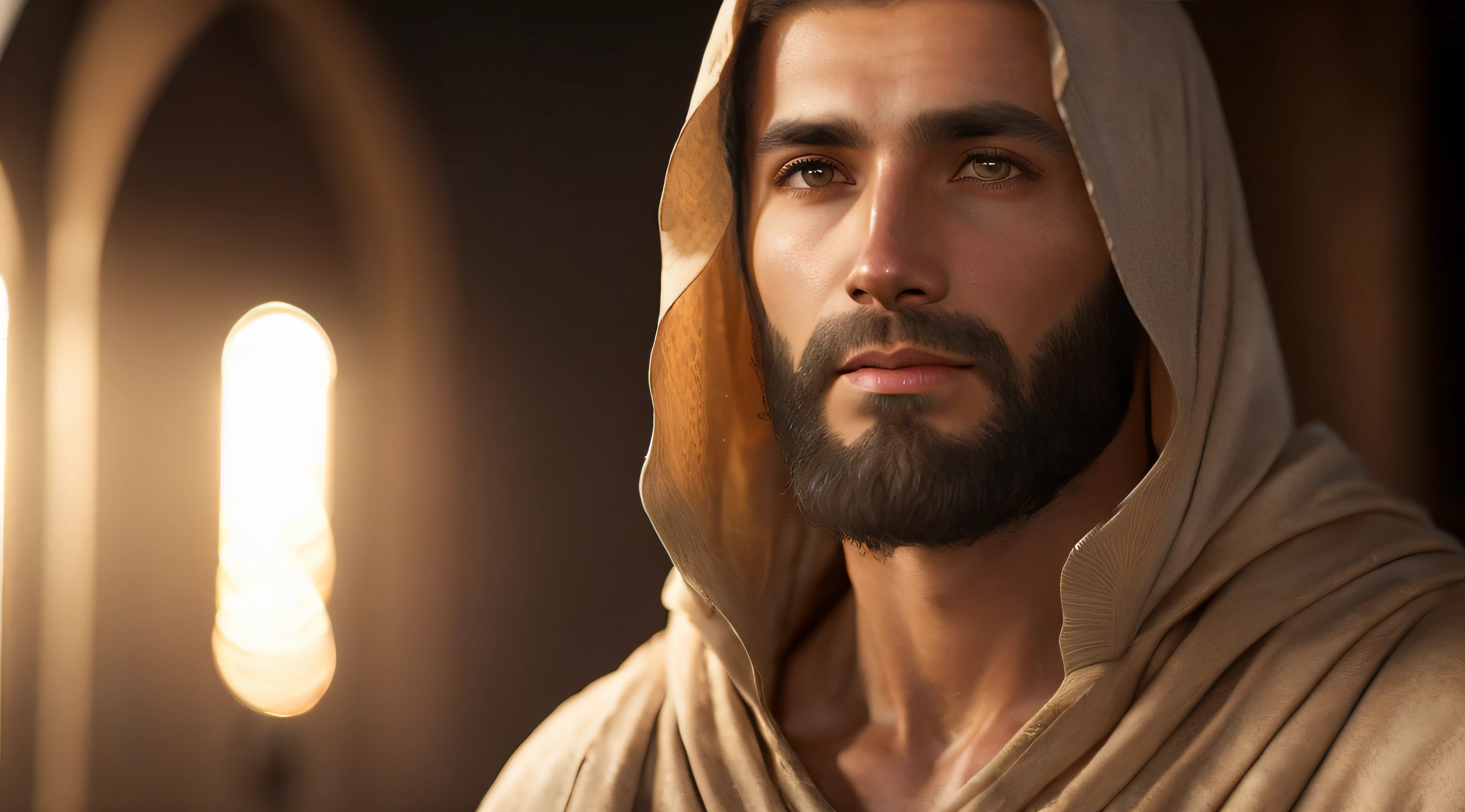 Ancient Israel、Biblical times、1st century、(((Disciples listen to short-haired Jesus Christ)))、8K、Raw photography、top-quality、masterpiece:1.5、ultra-lightweighthigh-resolution、Photorealsitic:1.5、ciinematic light、soft volumetric lighting:1.5、realisitic、Photorealsitic:1、Detailed skin、profetional lighting、a picture、foco nítido、detaileds、profetional lighting、photon maping、detailed and intricate environment、ighly detailed、top-quality、Artistic photography、photorrealistic concept art、soft natural volumetric cinematic perfect light、Midjourney、Detailed hand、