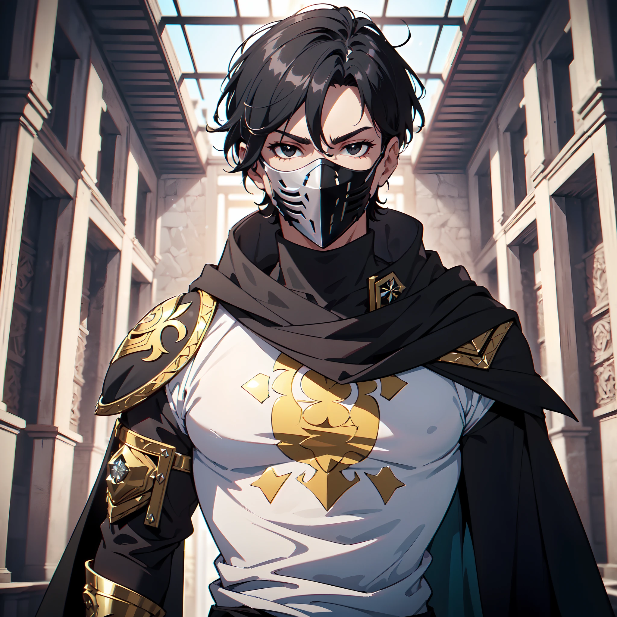 128K Ultra High Definition,
128K Ultra High Quality,
128K Ultra High Resolution,
Best Definition,
Best Quality,
Best Resolution,
Perfectly Detailed,
Perfectly Designed,
Extremely Detailed,
Extremely Designed,
Hyper Detailed,
Hyper Definition,
Hyper Quality,
Hyper Resolution,
Masterpiece,
(((Anime))),
Body Shot,
(((Boy))),
Handsome,
Muscular Body,
(((Black Short Hair))),
(((Black Eyes))),
(((Hyper Detailed & Perfectly Designed With Ultra High Quality White Diamond Engravings & Jeweled Ninja Armor With Mask & Cape))),
(((Inside Of Medieval Royal Palace Background Scenery))),