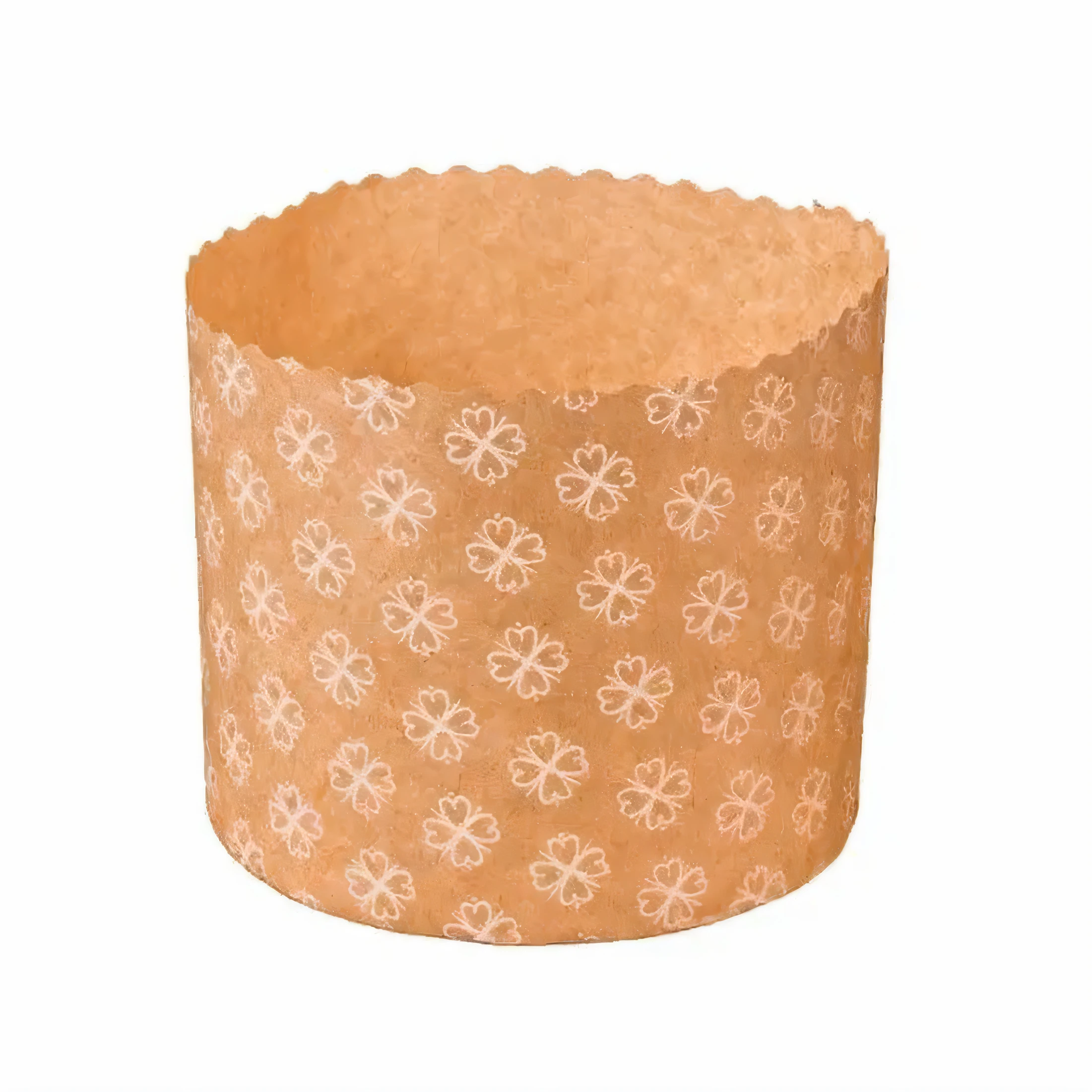 A closeup of a cupcake liner with a flower pattern, medium, copo de papel, cintura - para cima, crisp detail, cintura para cima, "organic, decoration, com detalhes intrincados, Detalhe perfeito, enfeitado, made of swiss cheese wheels, cereja, popular, delicioso, inspired by Jan Karpíšek, crisp edges, quente, motivo floral, imagem oficial do produto