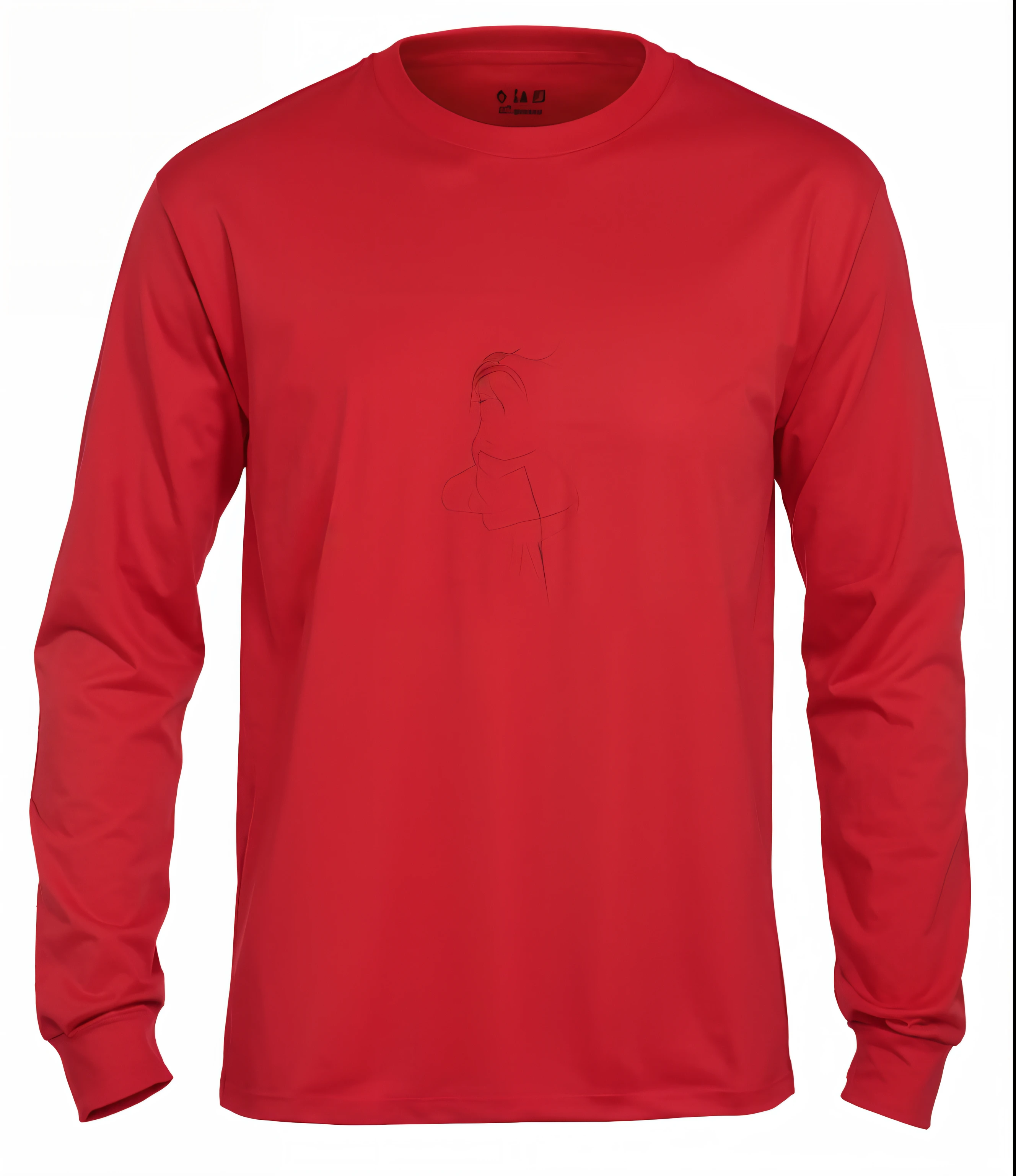 camiseta manga longa lisa mockup