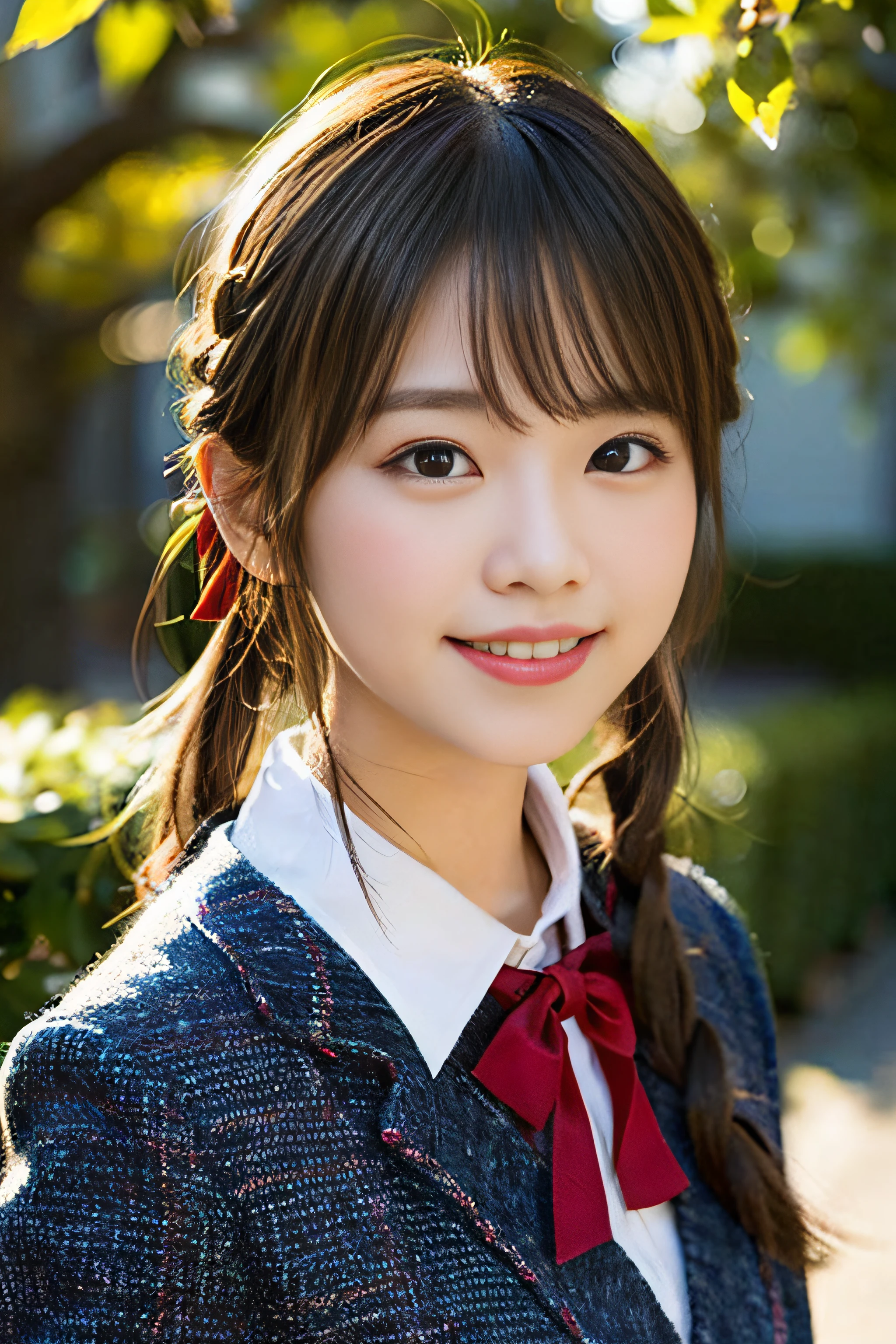 (Brown Hair:1.4),(Brown eyes:1.4),((Braided Short Hair:1.3)),((With bangs)),((Valentine:1.4)),(blush),((Open mouth and smiling sweetly:1.2)),((pop, A colorful and cute world:1.3)),(soft taste:1.6),((fashion//Snow White Nurse Costume、Glossy feel:1.25)),(Cute pose:1.3),(i like you very much♡:1.6),((Hunchback:1.3)),((tits:1.1)),(Face close-up:1.2)、胸元が大きく空いた服を着てtitsが見える、Wiping the body in nursing care