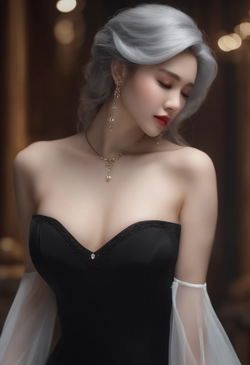 realistic, best quality, hyoon, (upper body:1.4),