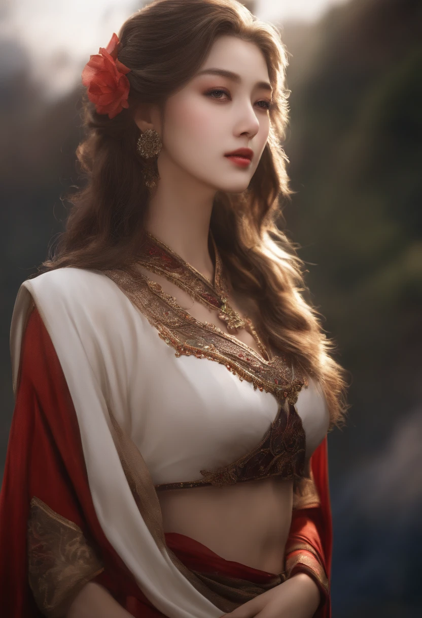 realistic, best quality,  hyoon,  (upper body:1.4),