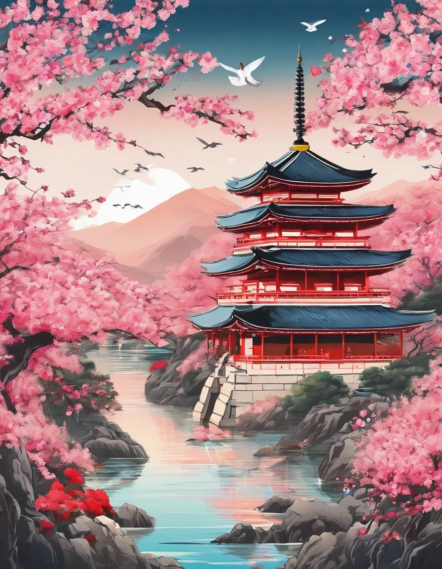 spring
Daelim Temple
peach blossom
Bloom
valley
Clear stream
Petals fall
And the wind blows
Flowers
Birds sing