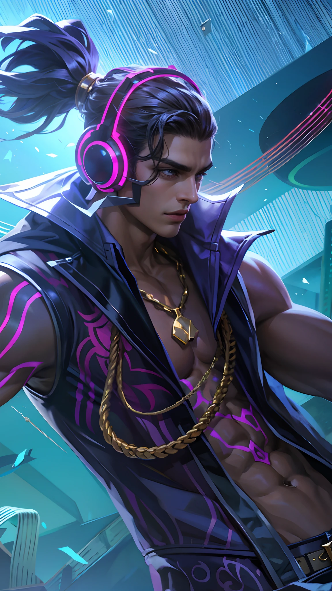 Best quality, masterpiece, detailed skin texture, detailed clothes texture, detailed face, super detail, 8k, intricate detail, 1 boy, The color doesn't change, Muscle guy, 1 guy