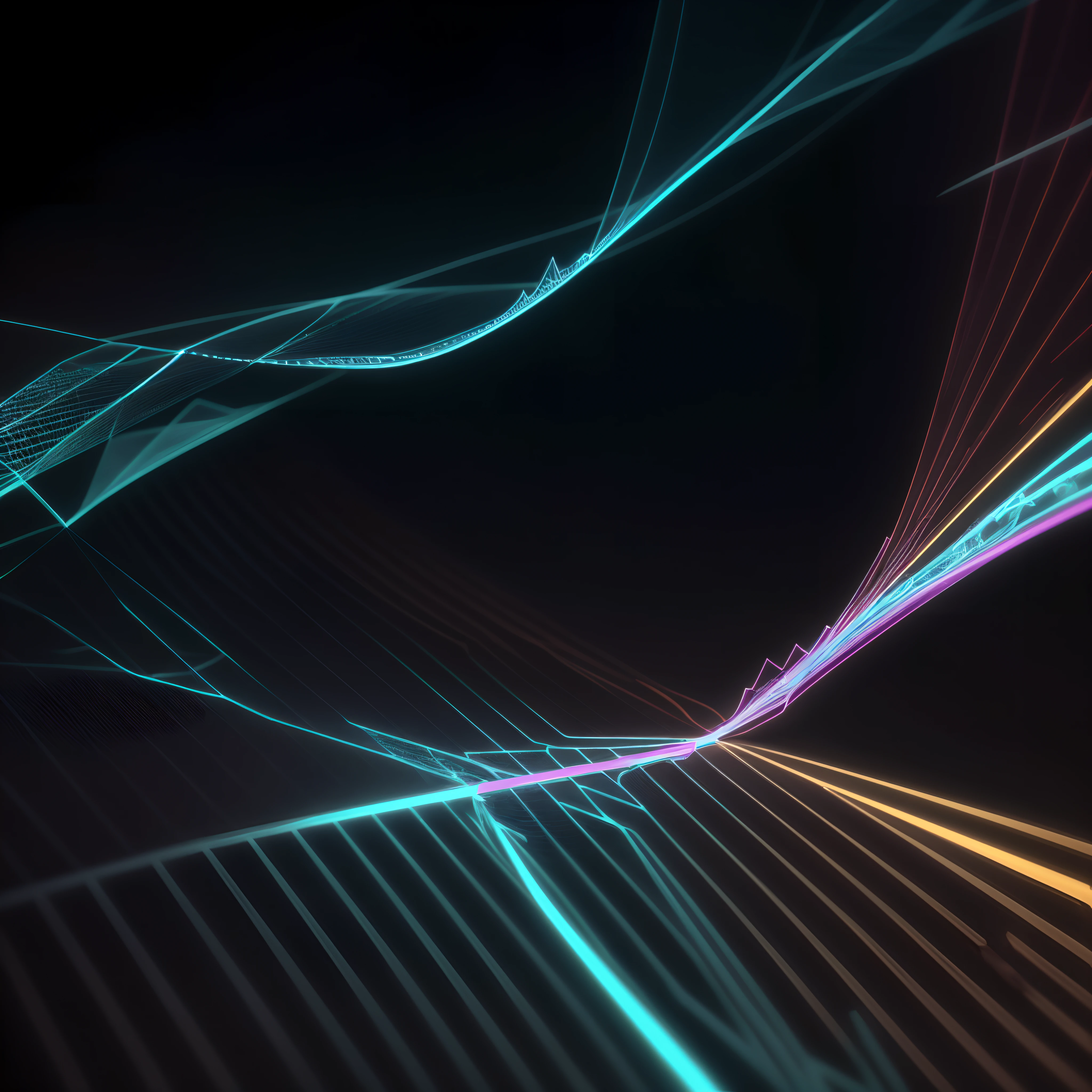 Engaging 3D visualization featuring stunning graphs、glinting